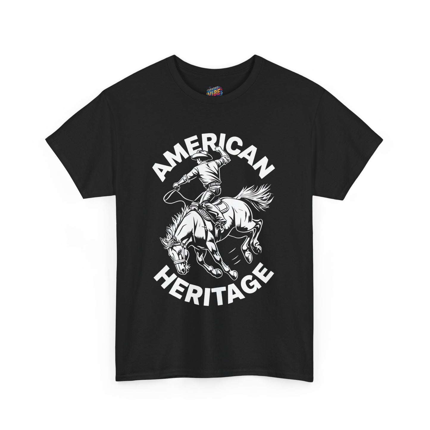 American Heritage Horse Riding Tee - Casual Comfort, Everyday Wear, Graphic T-Shirt, Perfect Gift, Summer Style, Relaxed Fit
