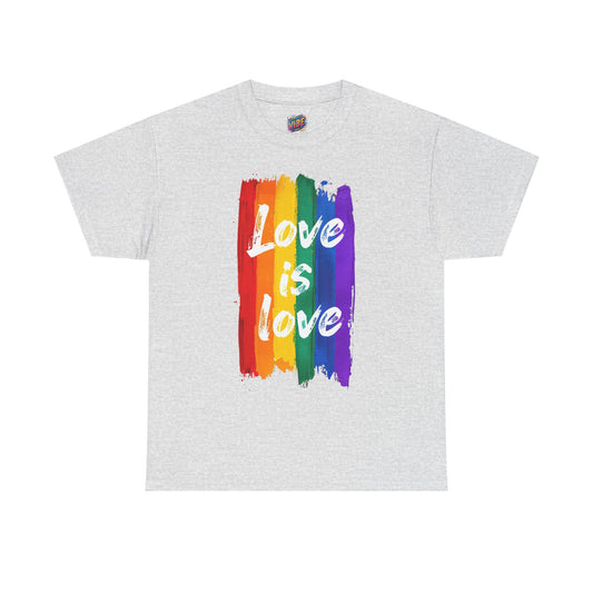 Love is Love Pride Rainbow Tee - Love is Love Unisex Cotton Shirt, LGBTQ Support, Equality Apparel, Gift for All Occasions, Summer Style