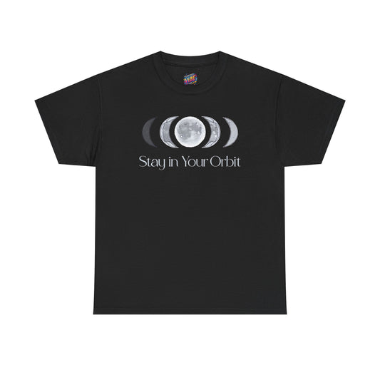 Stay in Your Orbit Moon Phases Tee, Celestial T-Shirt, Unisex Astrology Shirt, Gift for Space Lovers, Cosmic Graphic Top
