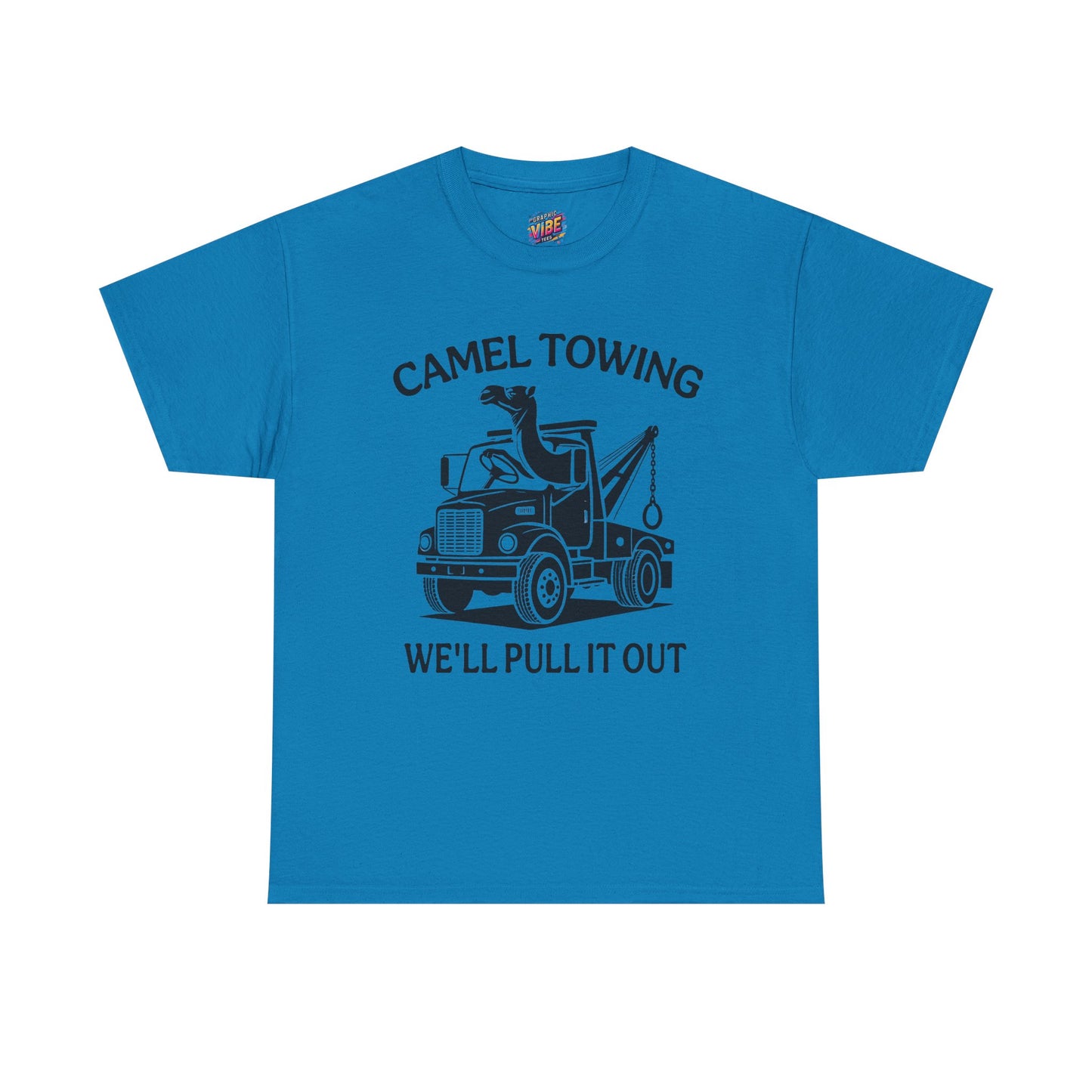 Funny Camel Towing Tee, Casual Shirt, Humorous Gift, Automotive Apparel, Perfect for Car Lovers, Unique Birthday Present