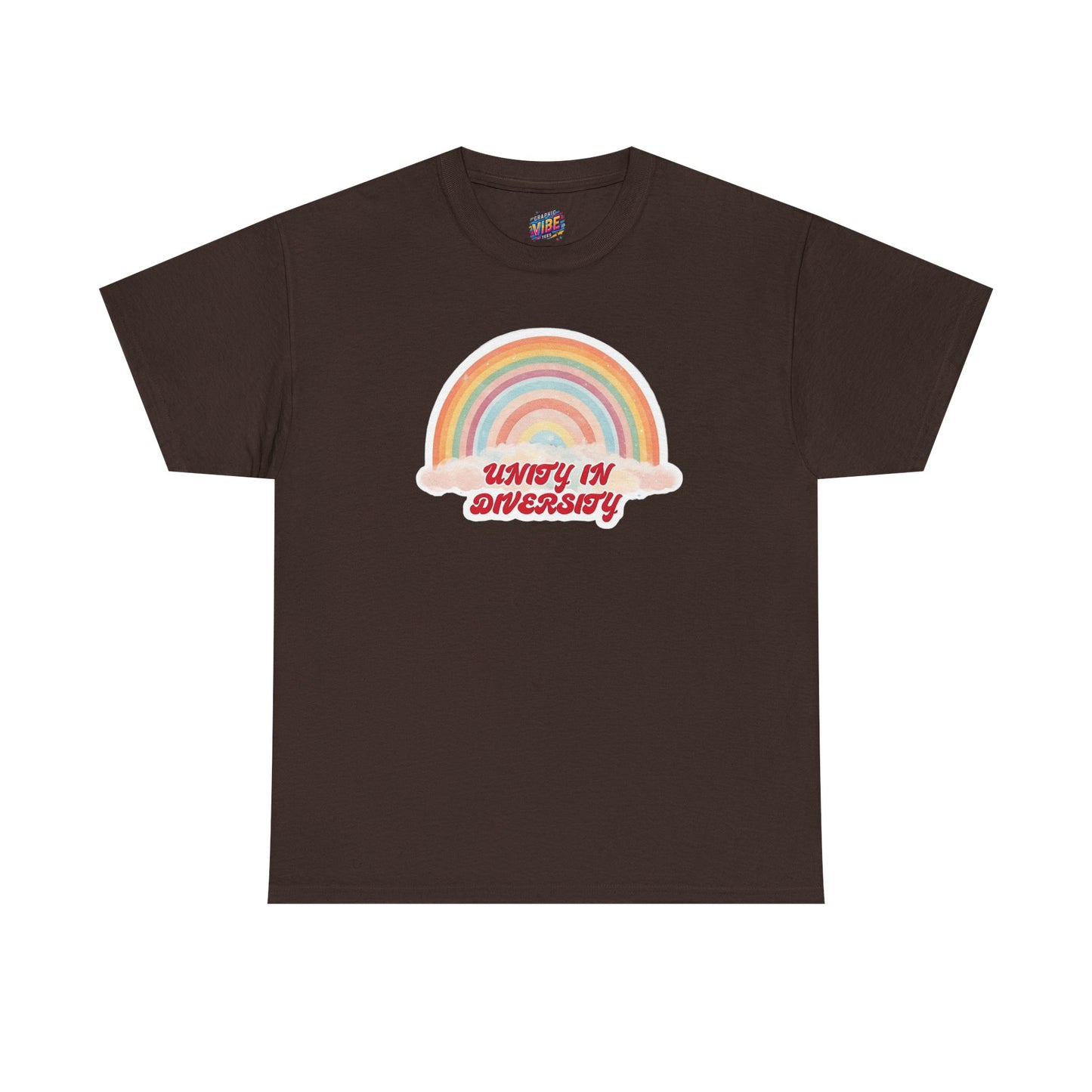 Unity in Diversity Rainbow Tee - Unisex Heavy Cotton Shirt, LGBTQ Pride Gift, Inclusivity Apparel, Thoughtful Diversity Shirt, Casual Wear