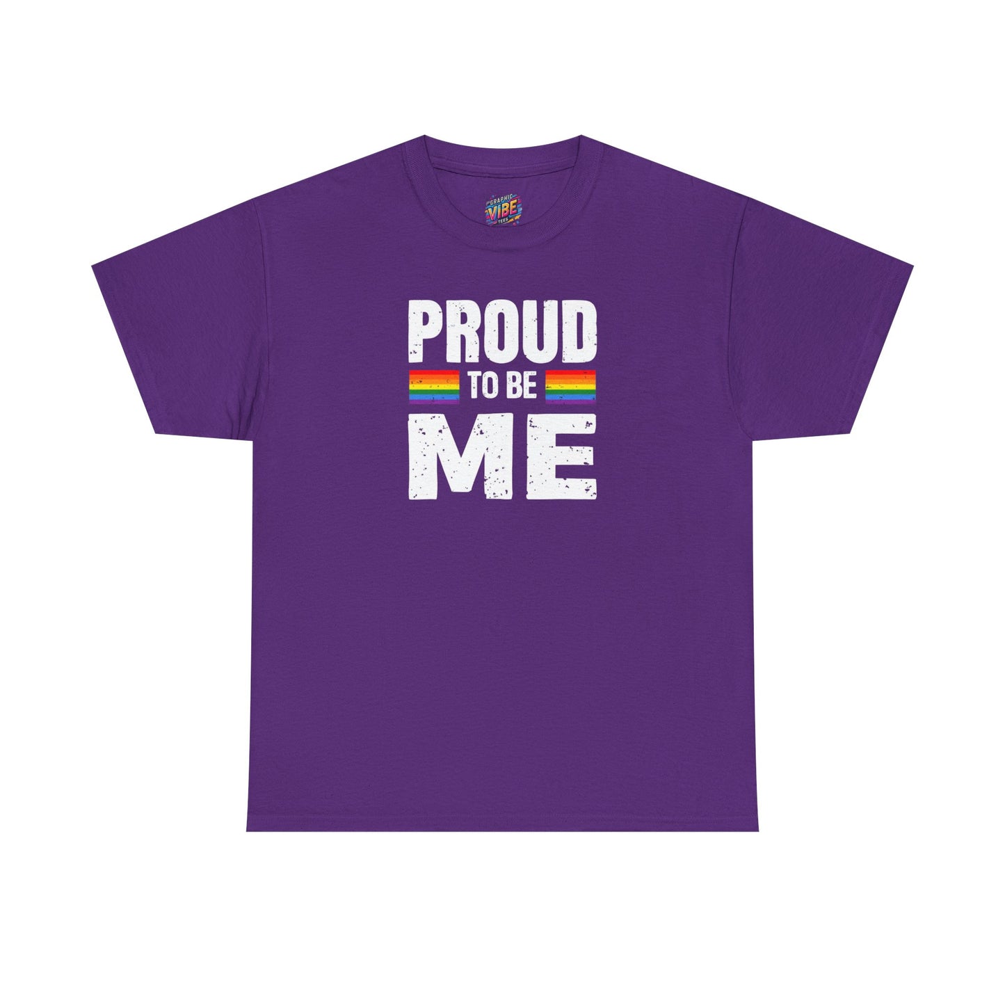 Proud to be Me LGBTQ+ Unisex Heavy Cotton Tee, Pride Clothing, Affirmation Shirt, Gay Pride Gift, LGBTQ+ Apparel