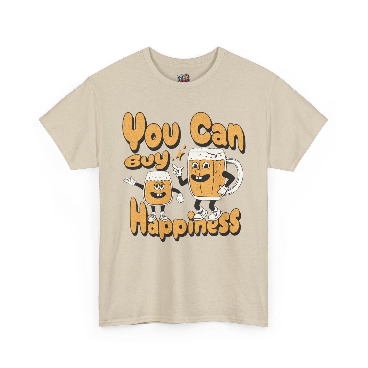 You Can Buy Happiness Beer Tee, Fun Graphic T-Shirt, Unisex Cotton Tee, Gift for Friends, Happy Vibe Shirt, Casual Wear