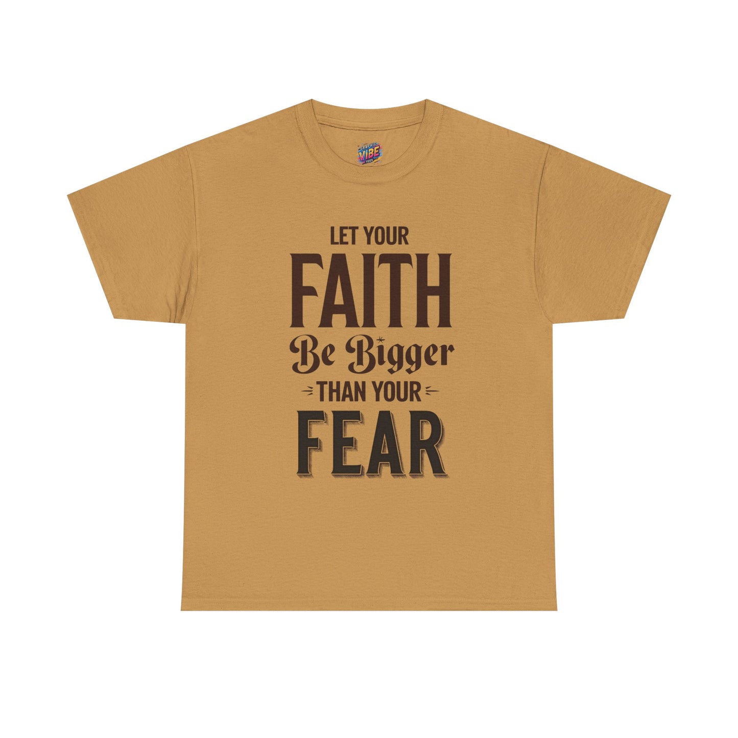 Let Your Faith Be Bigger Than Your Fear Tee, Motivational Gift, Unisex Cotton Tee, Spiritual Apparel, Faith-Based