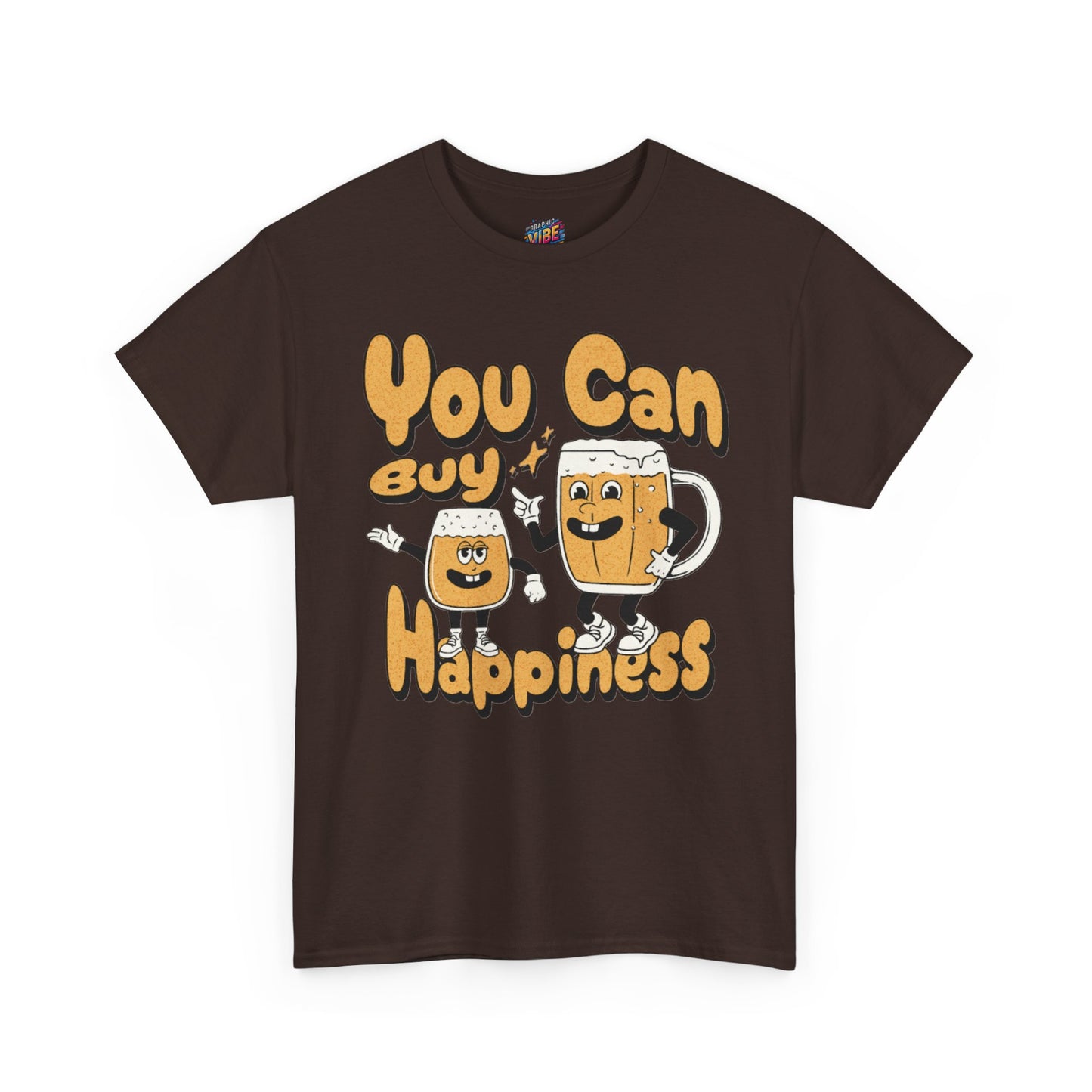 You Can Buy Happiness Beer Tee, Fun Graphic T-Shirt, Unisex Cotton Tee, Gift for Friends, Happy Vibe Shirt, Casual Wear