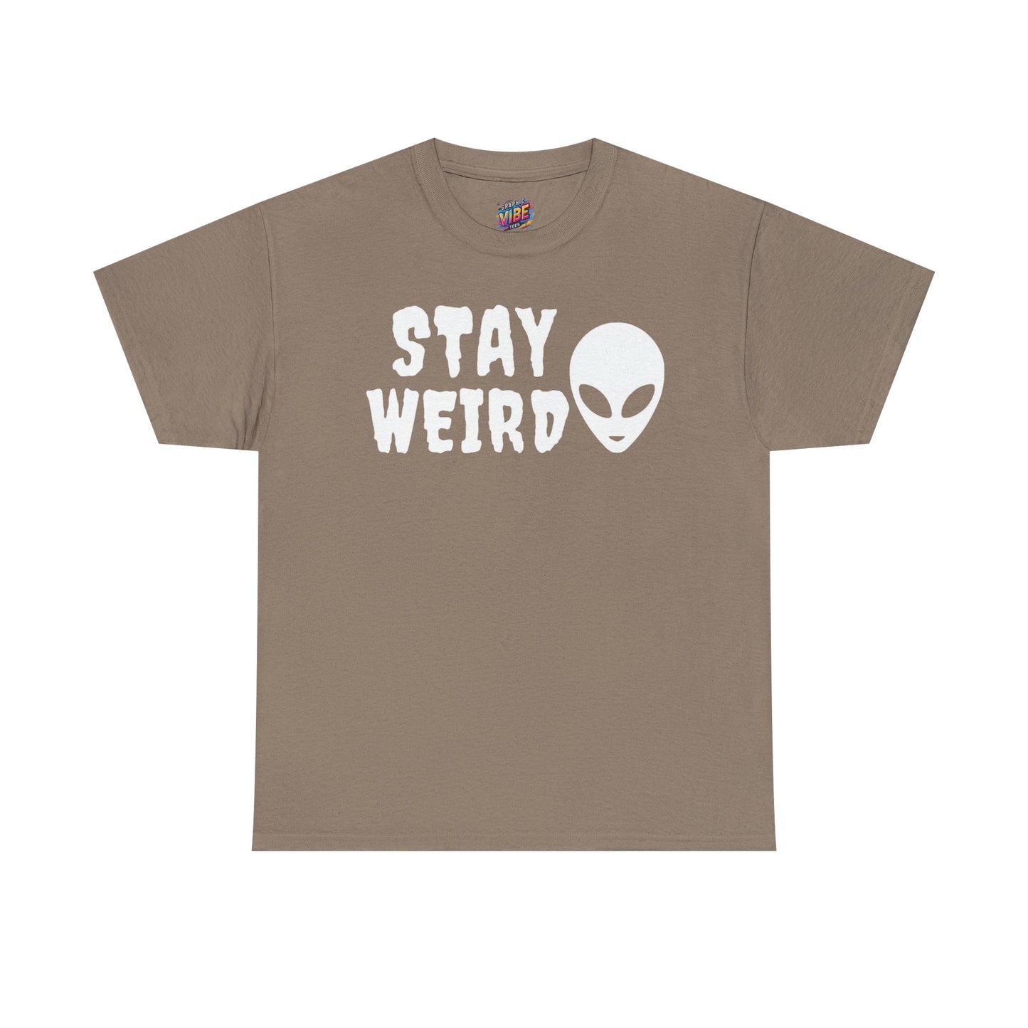 Stay Weird Alien Tee, Quirky Alien Graphic Shirt, Unique Gift for Sci-Fi Lovers, Fun Party Wear, Perfect for Everyday Casual