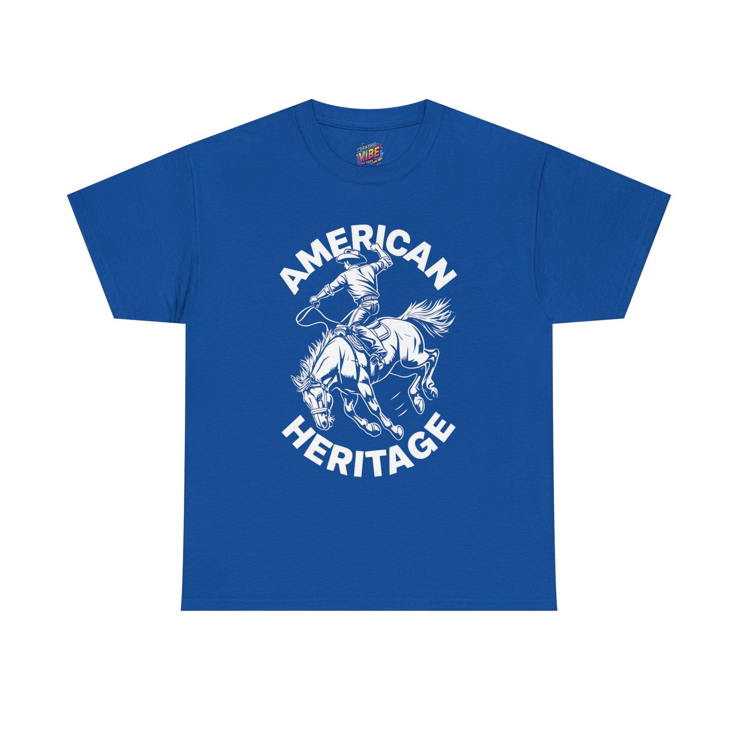 American Heritage Horse Riding Tee - Casual Comfort, Everyday Wear, Graphic T-Shirt, Perfect Gift, Summer Style, Relaxed Fit