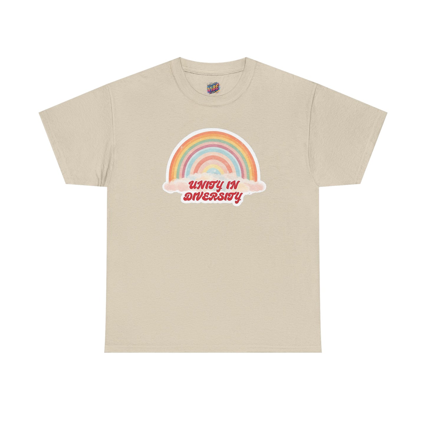 Unity in Diversity Rainbow Tee - Unisex Heavy Cotton Shirt, LGBTQ Pride Gift, Inclusivity Apparel, Thoughtful Diversity Shirt, Casual Wear