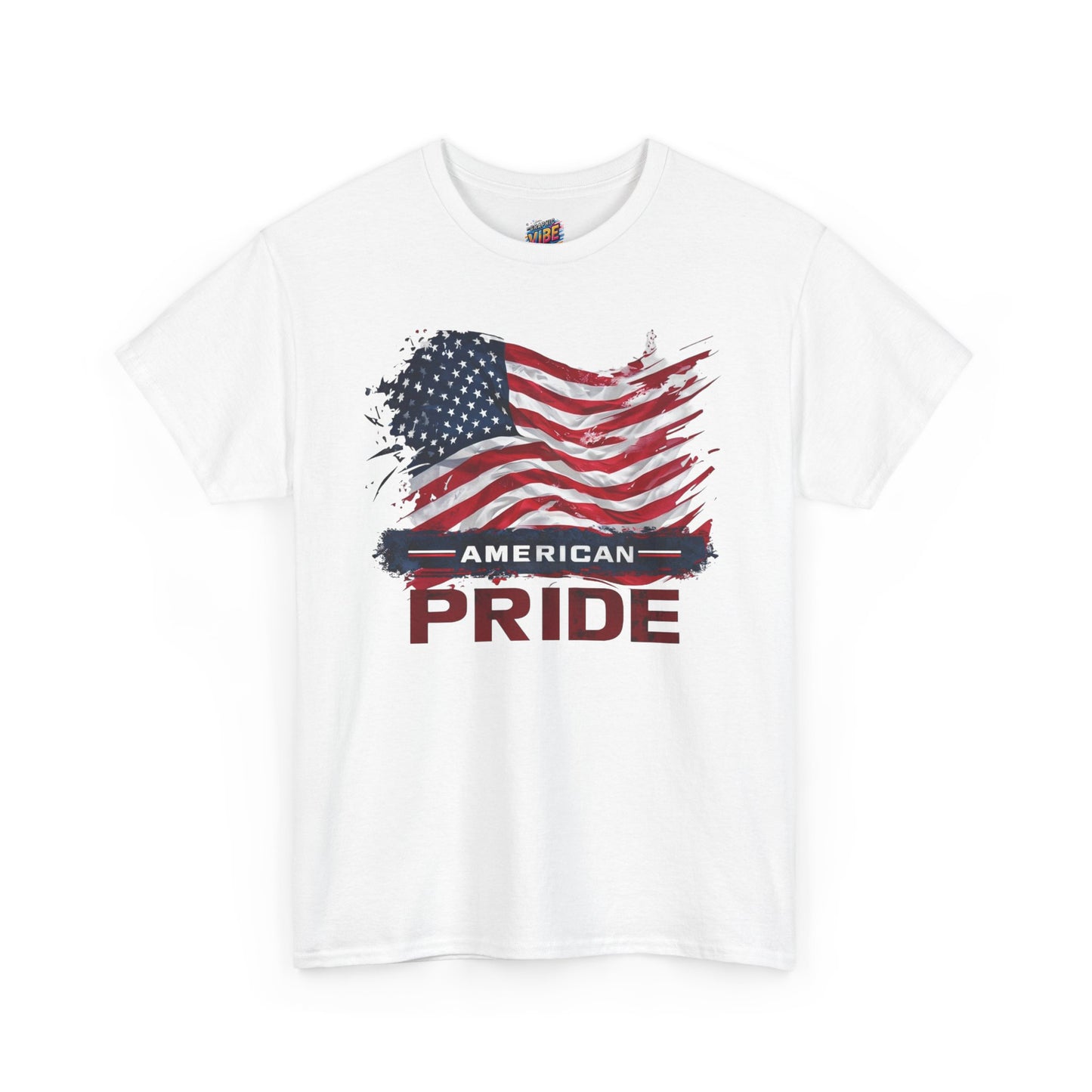 American Pride Unisex Heavy Cotton Tee, Patriotic Shirt, Independence Day Apparel, Gift for Veterans, USA Flag T-Shirt