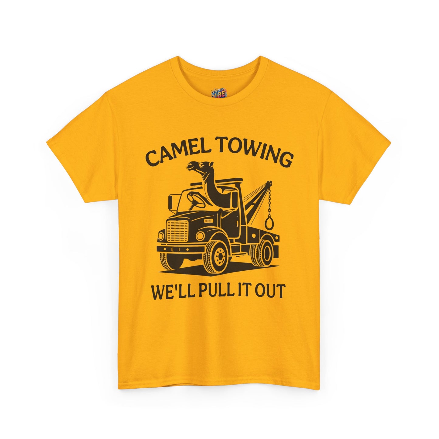 Funny Camel Towing Tee, Casual Shirt, Humorous Gift, Automotive Apparel, Perfect for Car Lovers, Unique Birthday Present