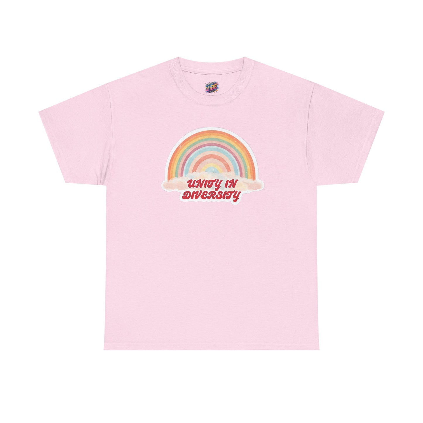 Unity in Diversity Rainbow Tee - Unisex Heavy Cotton Shirt, LGBTQ Pride Gift, Inclusivity Apparel, Thoughtful Diversity Shirt, Casual Wear