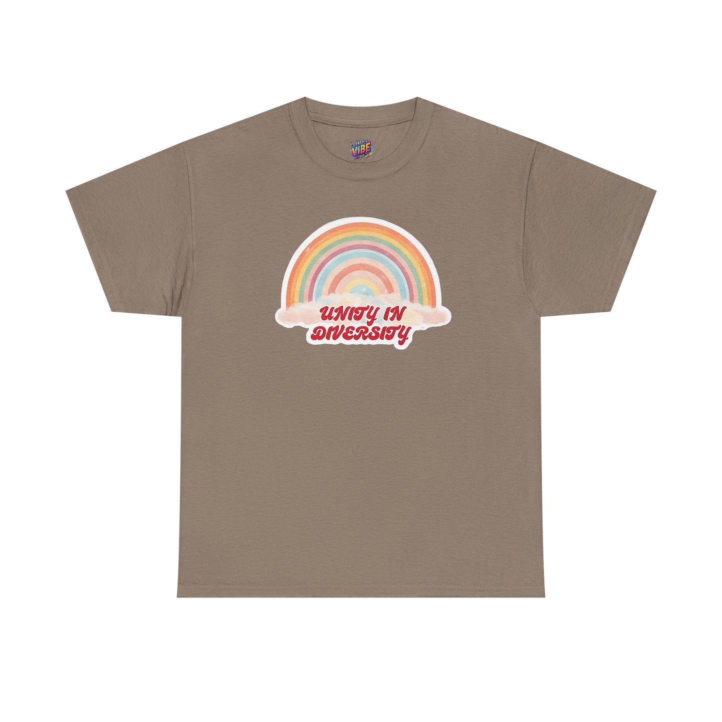 Unity in Diversity Rainbow Tee - Unisex Heavy Cotton Shirt, LGBTQ Pride Gift, Inclusivity Apparel, Thoughtful Diversity Shirt, Casual Wear