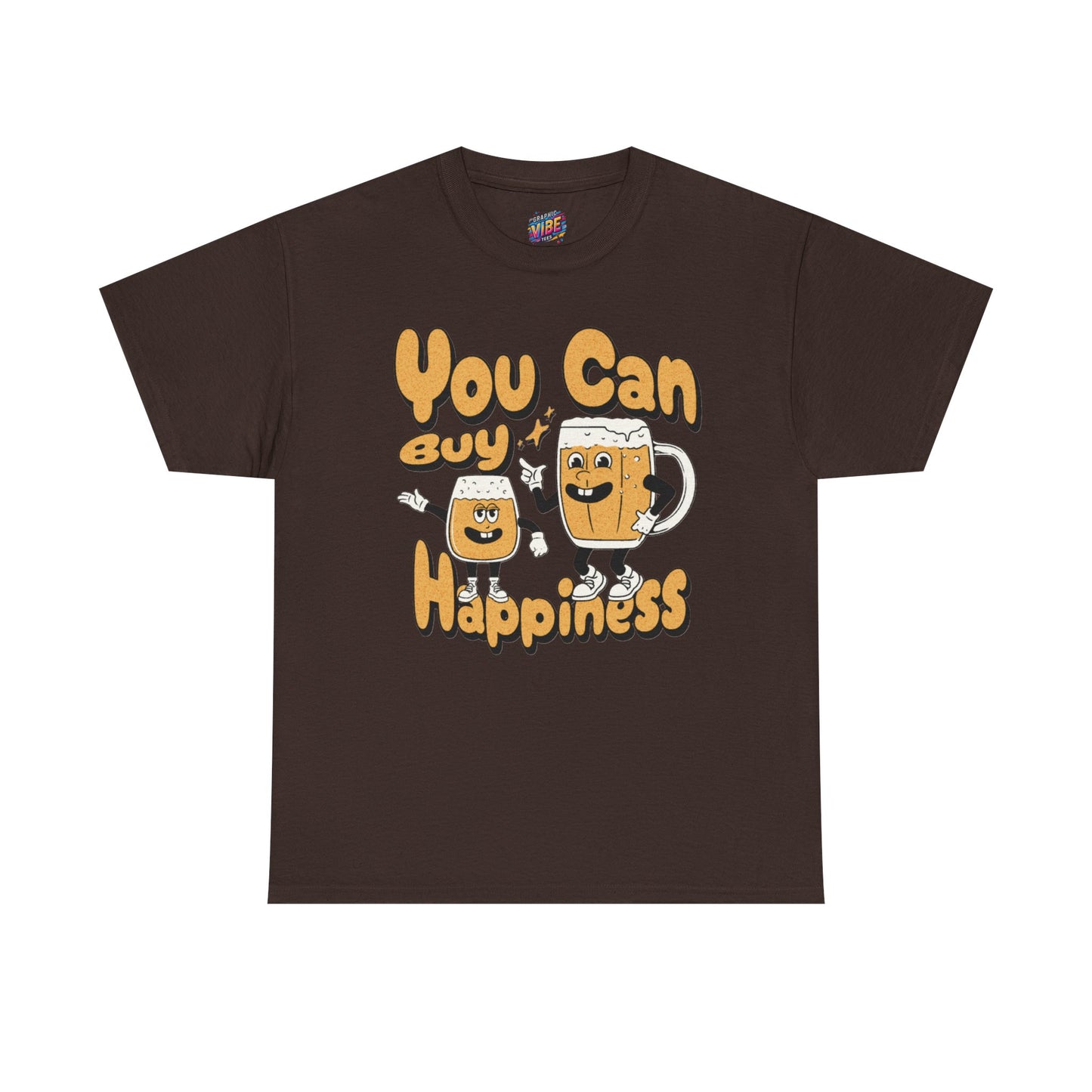 You Can Buy Happiness Beer Tee, Fun Graphic T-Shirt, Unisex Cotton Tee, Gift for Friends, Happy Vibe Shirt, Casual Wear