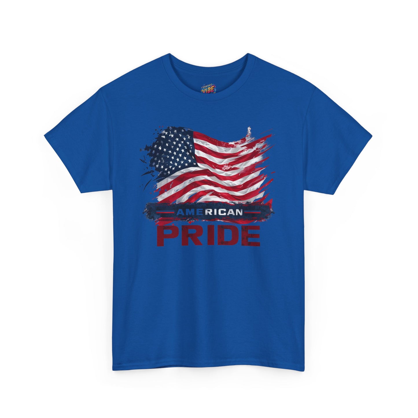 American Pride Unisex Heavy Cotton Tee, Patriotic Shirt, Independence Day Apparel, Gift for Veterans, USA Flag T-Shirt
