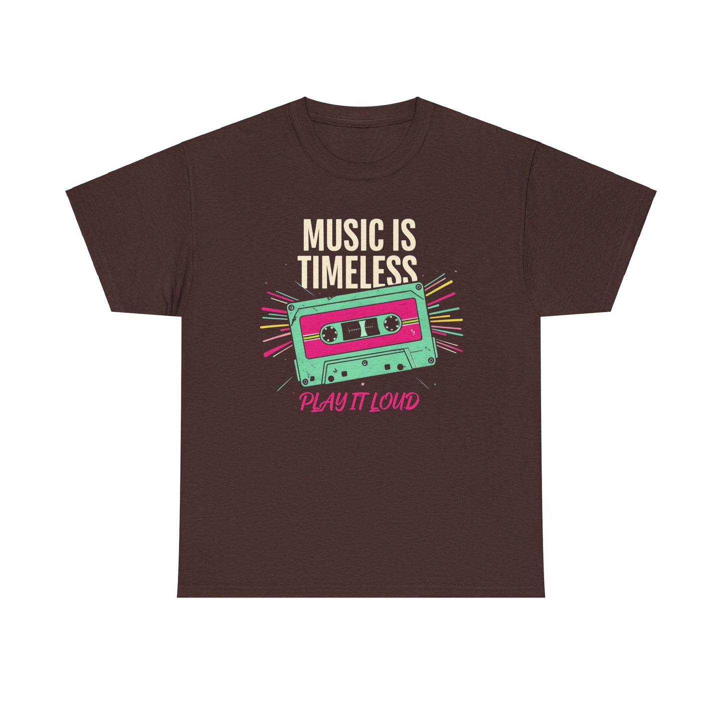 Retro Style Music is Life Cassette Tee