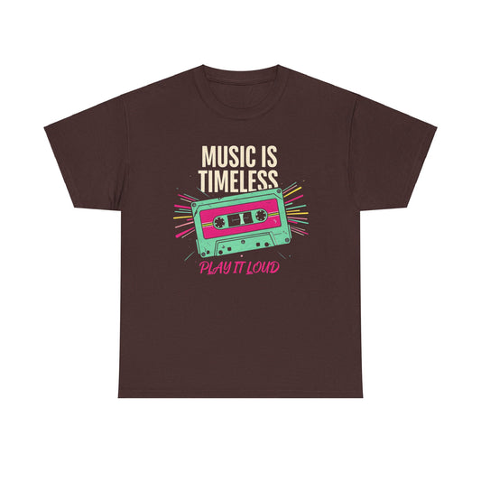 Retro Style Music is Life Cassette Tee