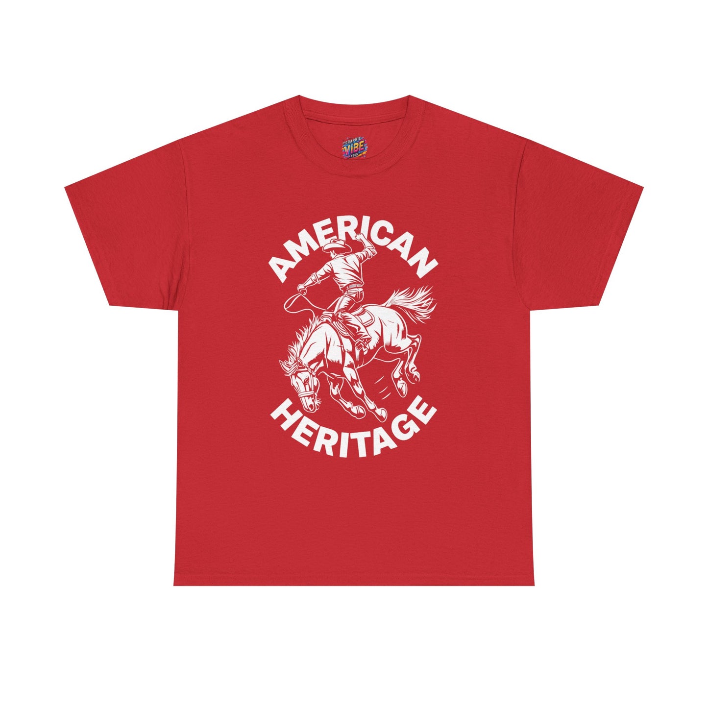 American Heritage Horse Riding Tee - Casual Comfort, Everyday Wear, Graphic T-Shirt, Perfect Gift, Summer Style, Relaxed Fit