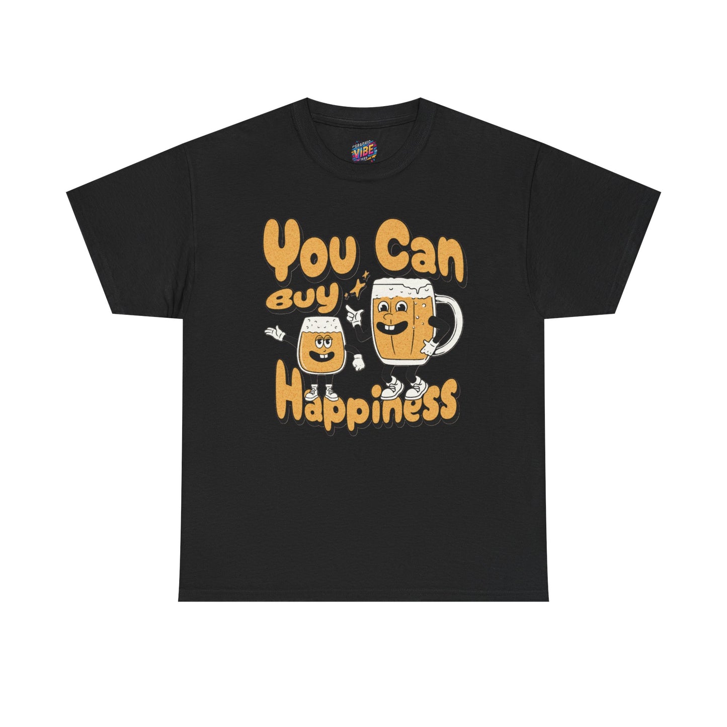 You Can Buy Happiness Beer Tee, Fun Graphic T-Shirt, Unisex Cotton Tee, Gift for Friends, Happy Vibe Shirt, Casual Wear