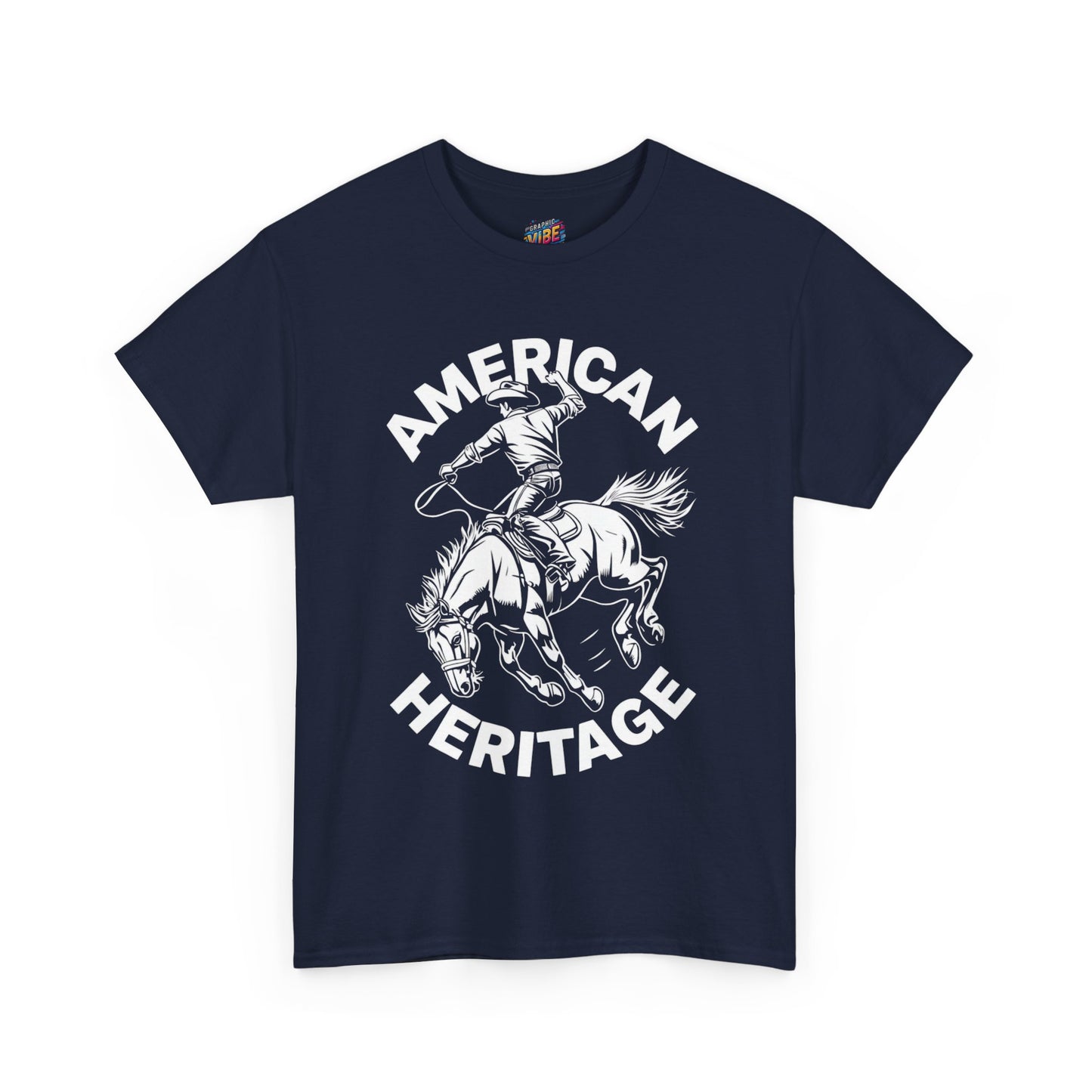 American Heritage Horse Riding Tee - Casual Comfort, Everyday Wear, Graphic T-Shirt, Perfect Gift, Summer Style, Relaxed Fit