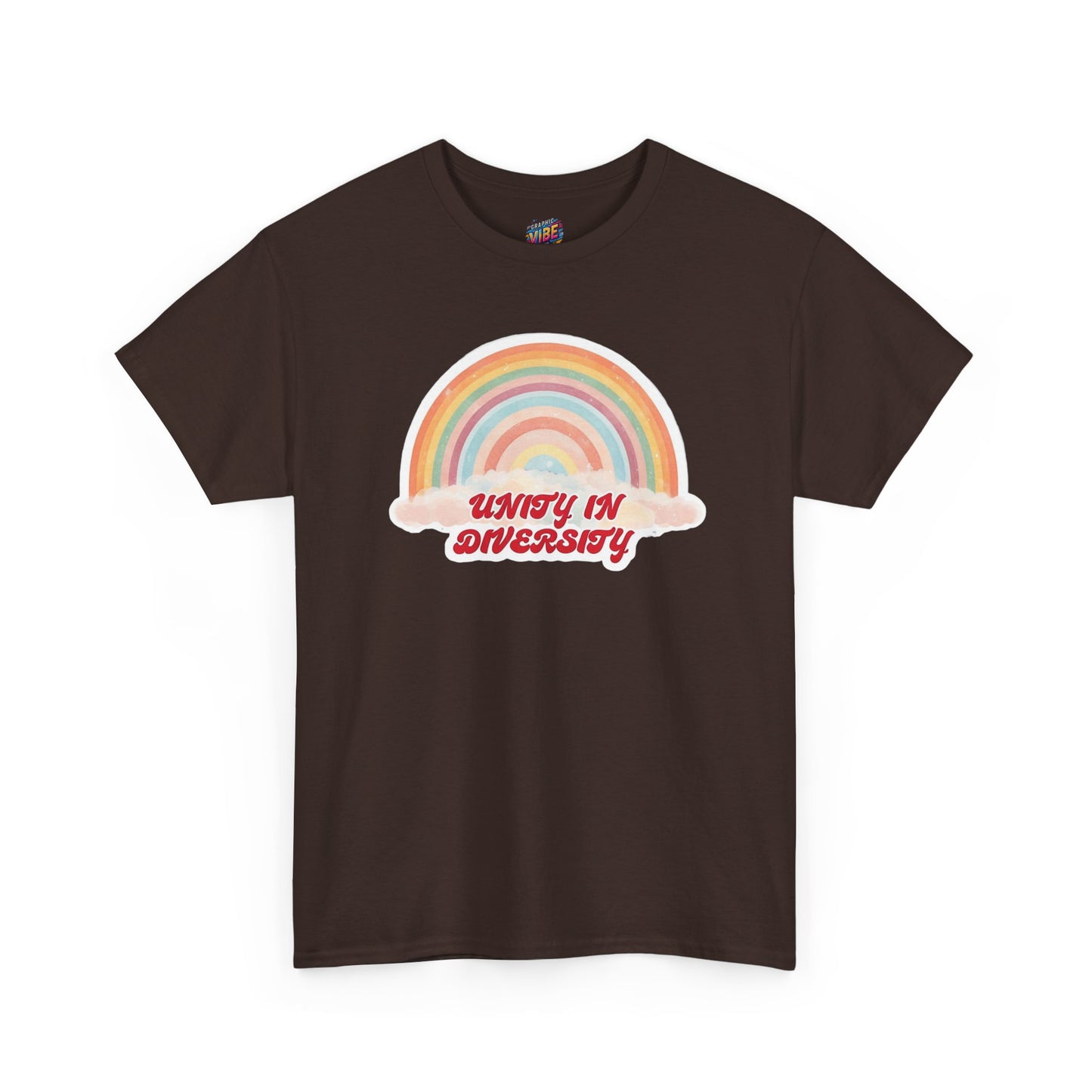 Unity in Diversity Rainbow Tee - Unisex Heavy Cotton Shirt, LGBTQ Pride Gift, Inclusivity Apparel, Thoughtful Diversity Shirt, Casual Wear