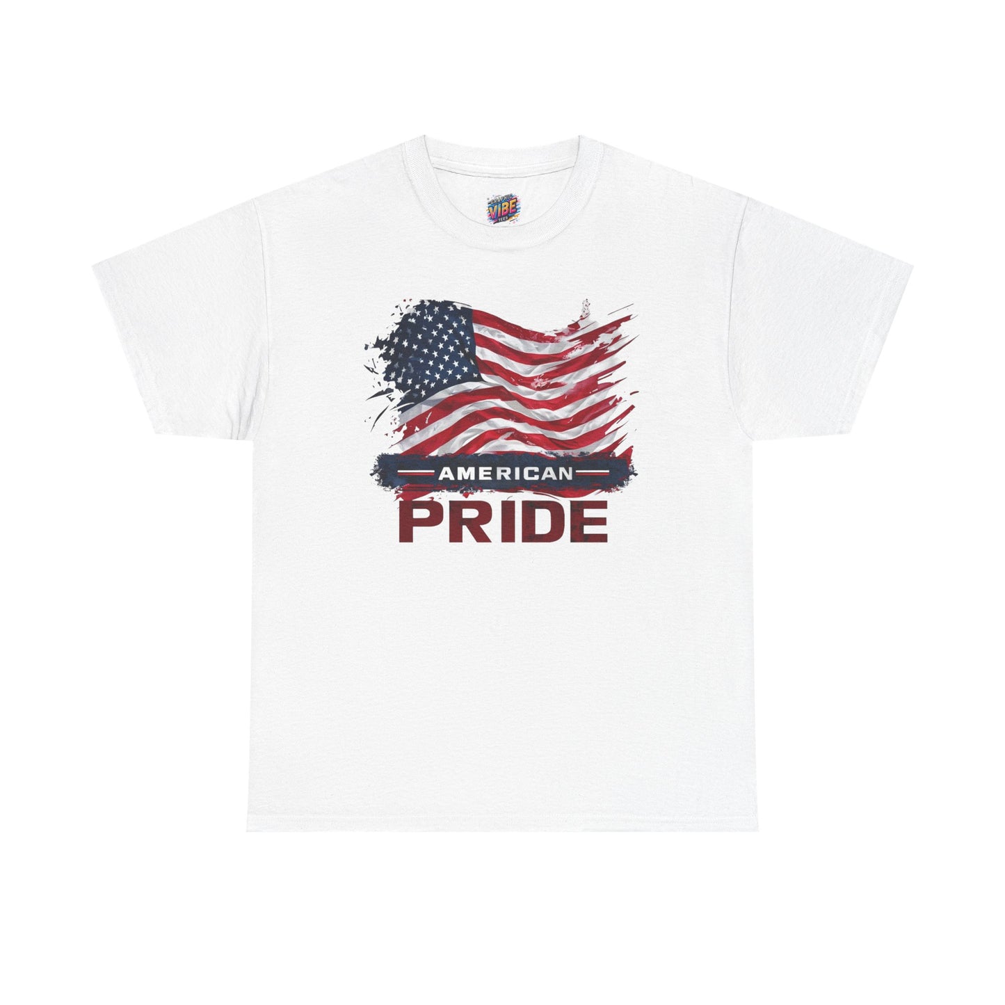 American Pride Unisex Heavy Cotton Tee, Patriotic Shirt, Independence Day Apparel, Gift for Veterans, USA Flag T-Shirt