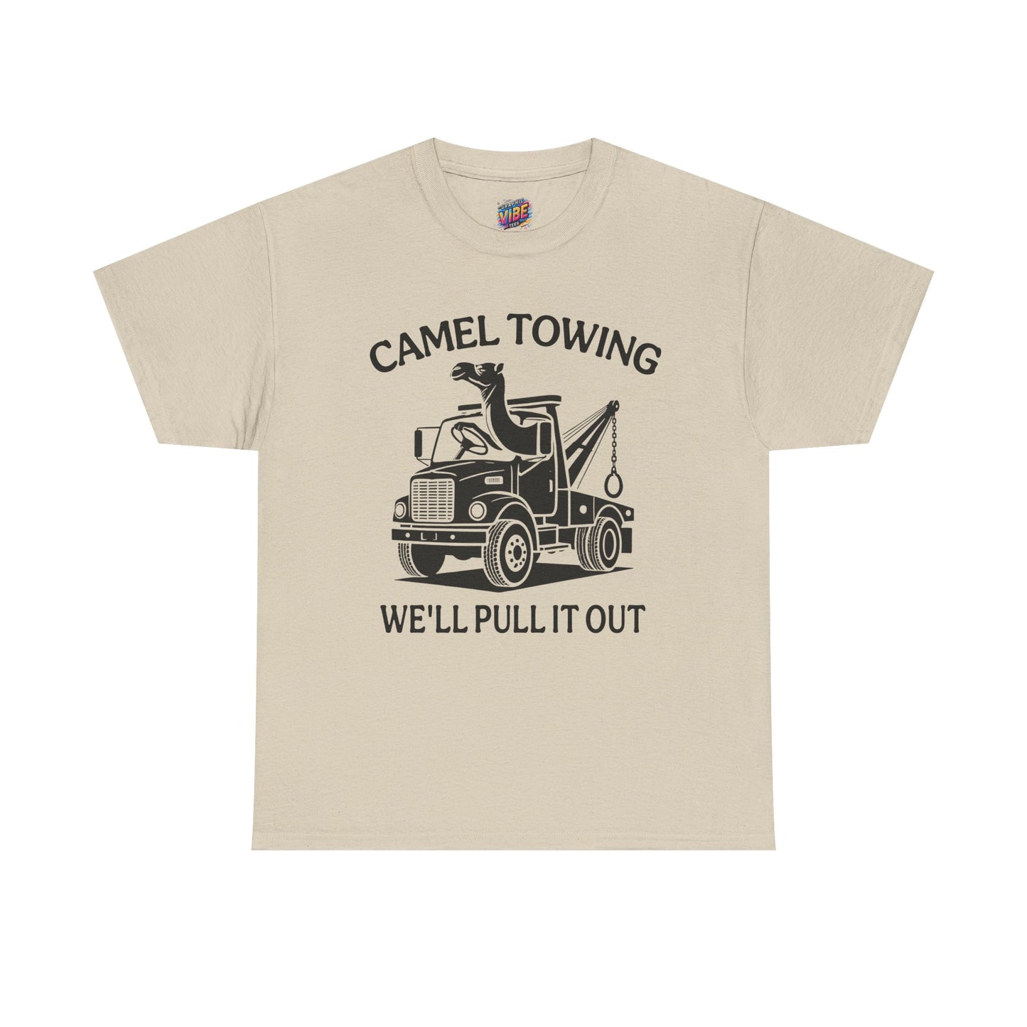 Funny Camel Towing Tee, Casual Shirt, Humorous Gift, Automotive Apparel, Perfect for Car Lovers, Unique Birthday Present