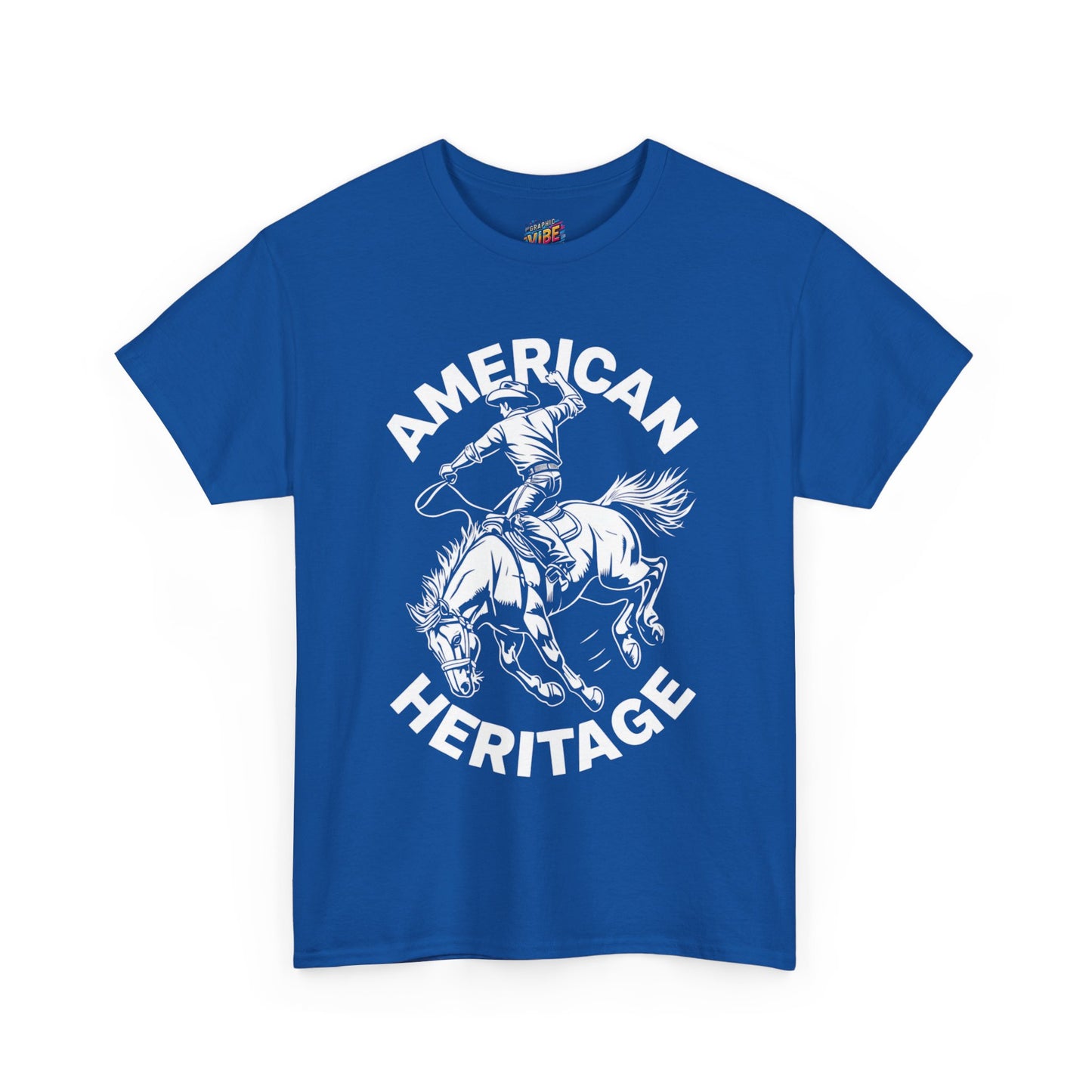 American Heritage Horse Riding Tee - Casual Comfort, Everyday Wear, Graphic T-Shirt, Perfect Gift, Summer Style, Relaxed Fit