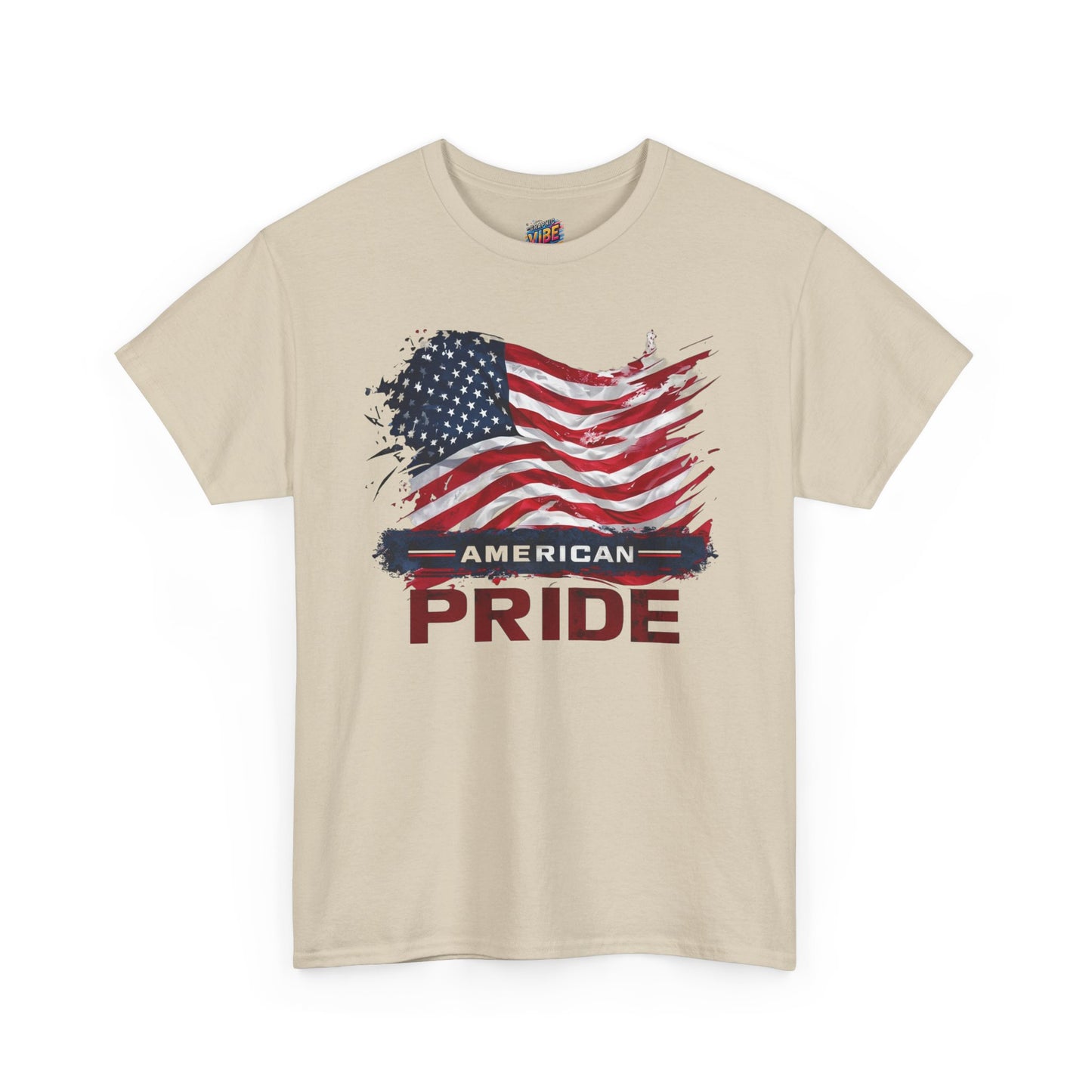 American Pride Unisex Heavy Cotton Tee, Patriotic Shirt, Independence Day Apparel, Gift for Veterans, USA Flag T-Shirt