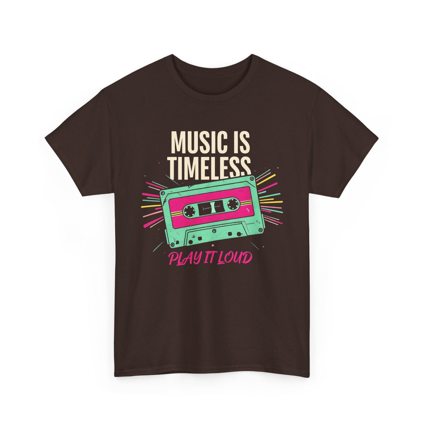 Retro Style Music is Life Cassette Tee