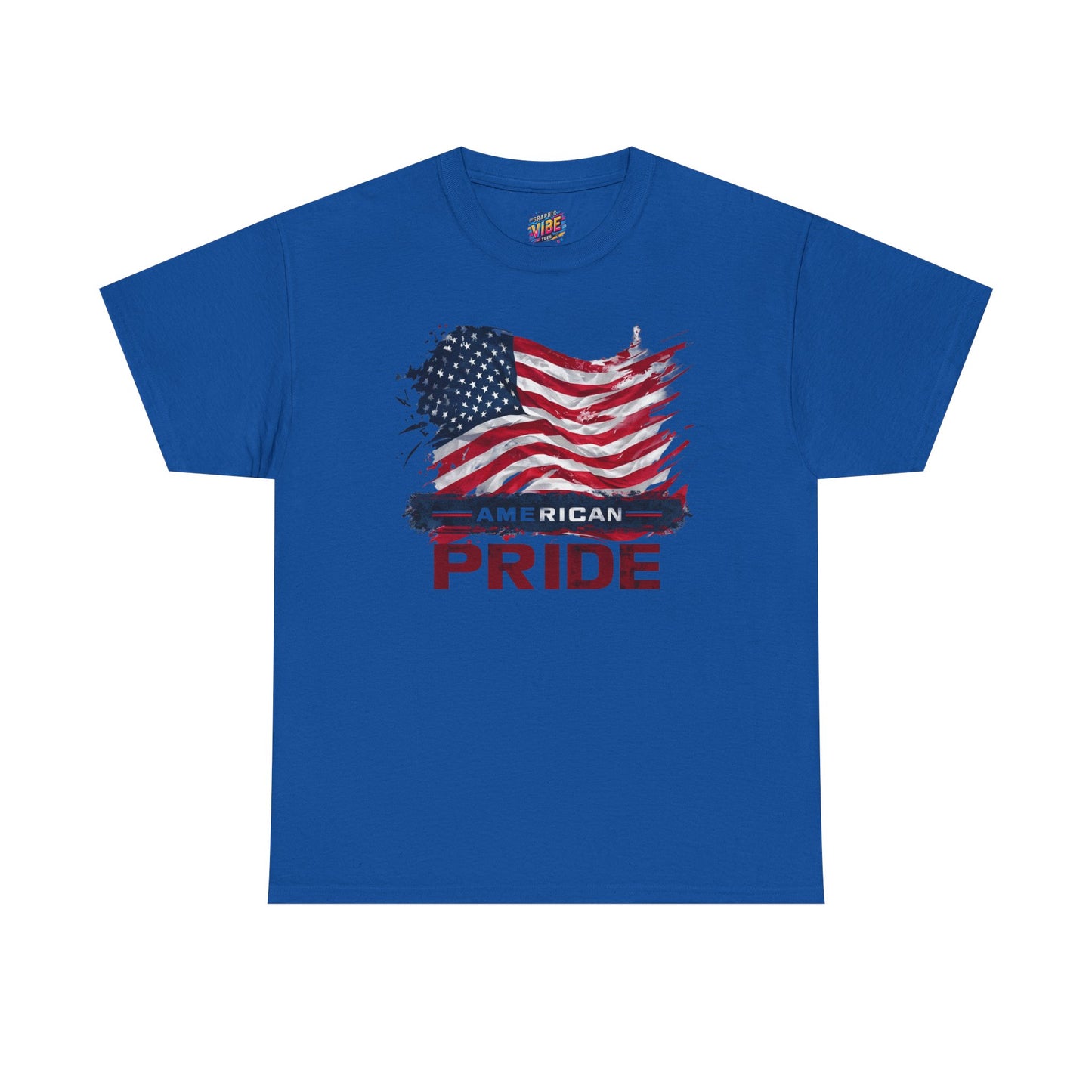 American Pride Unisex Heavy Cotton Tee, Patriotic Shirt, Independence Day Apparel, Gift for Veterans, USA Flag T-Shirt