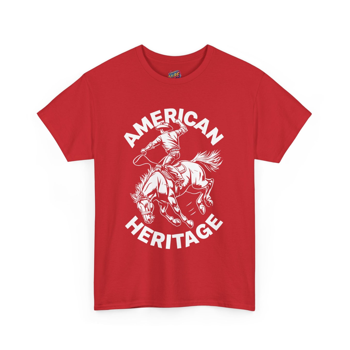 American Heritage Horse Riding Tee - Casual Comfort, Everyday Wear, Graphic T-Shirt, Perfect Gift, Summer Style, Relaxed Fit