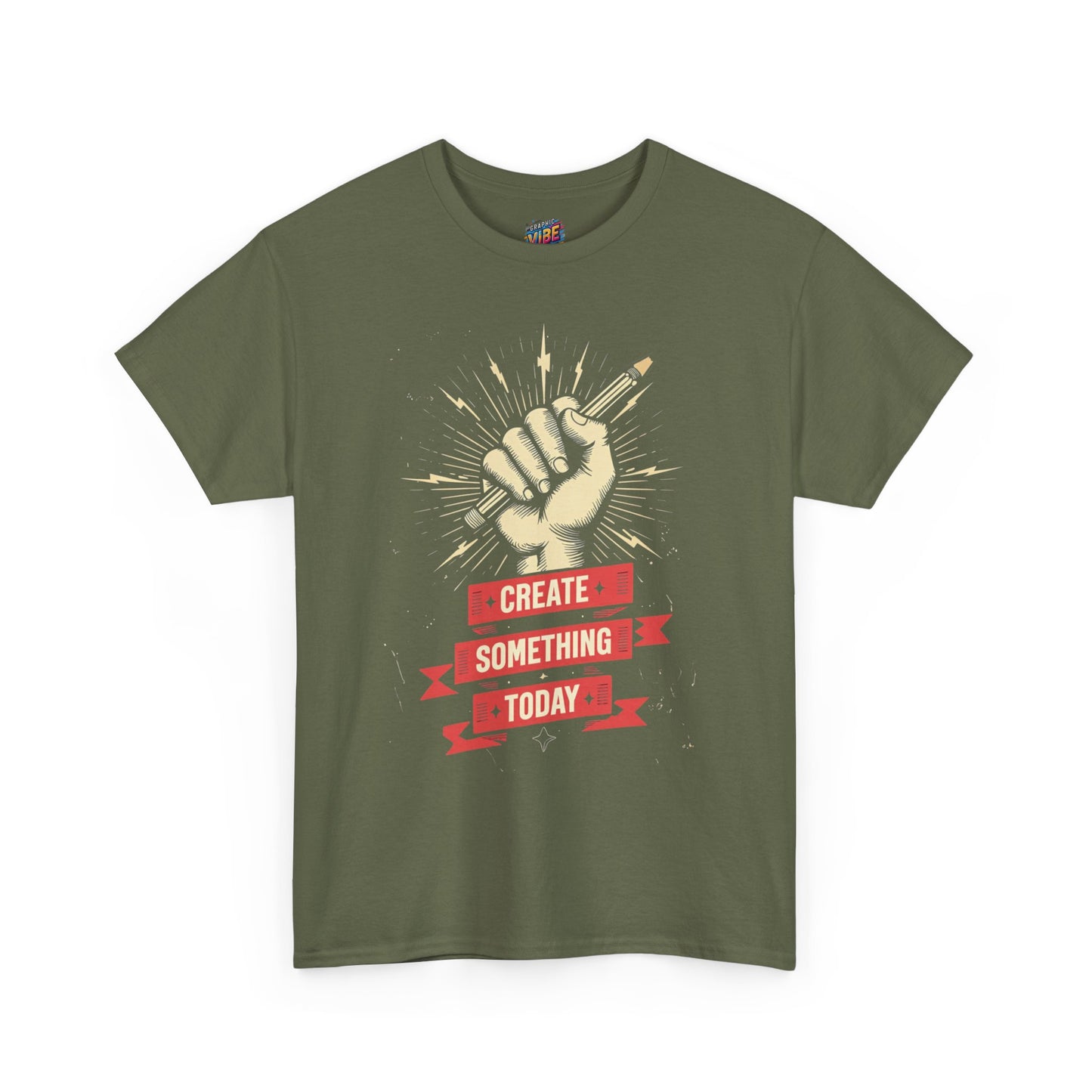 Create Something Today Shirt, Inspirational, Unisex Cotton T-Shirt, Creative Gift, Artist Apparel, Motivational Clothing