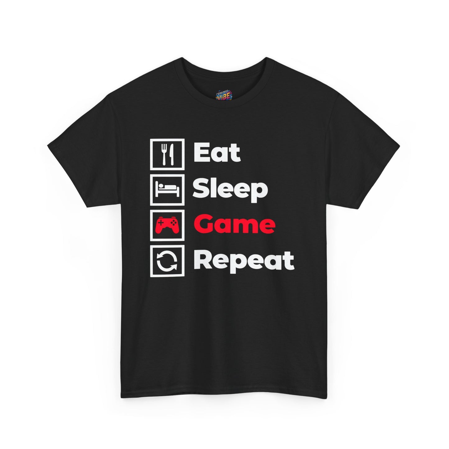 Eat Sleep Game Repeat Tee