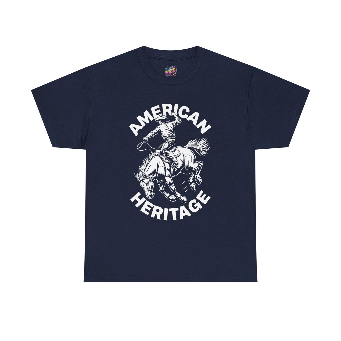 American Heritage Horse Riding Tee - Casual Comfort, Everyday Wear, Graphic T-Shirt, Perfect Gift, Summer Style, Relaxed Fit