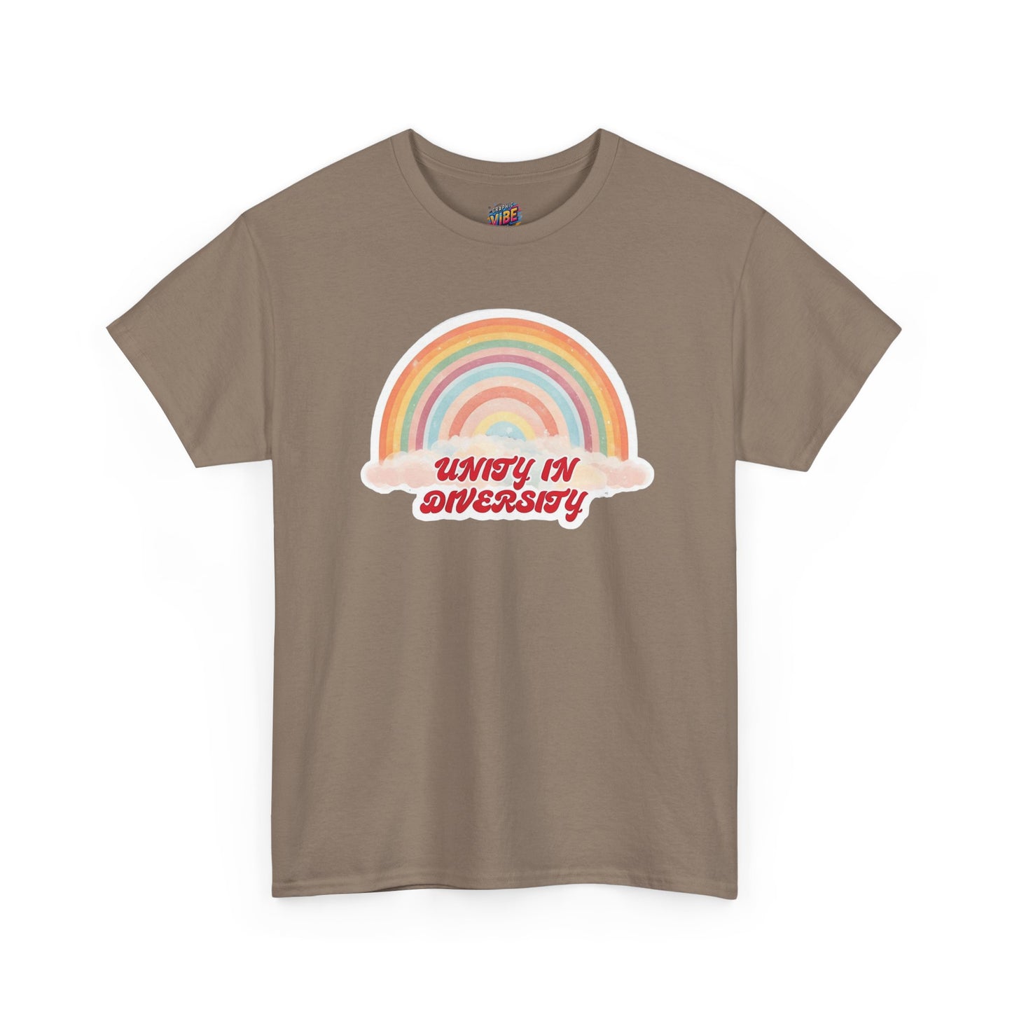 Unity in Diversity Rainbow Tee - Unisex Heavy Cotton Shirt, LGBTQ Pride Gift, Inclusivity Apparel, Thoughtful Diversity Shirt, Casual Wear
