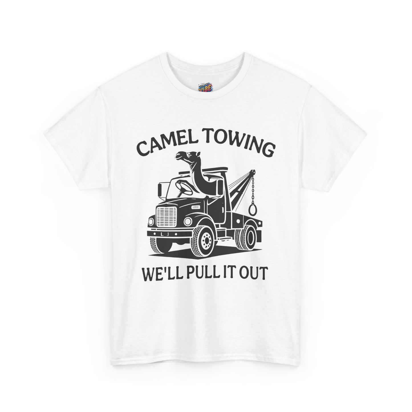 Funny Camel Towing Tee, Casual Shirt, Humorous Gift, Automotive Apparel, Perfect for Car Lovers, Unique Birthday Present