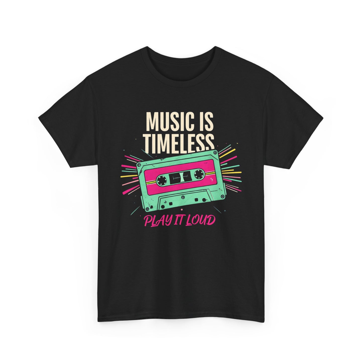 Retro Style Music is Life Cassette Tee