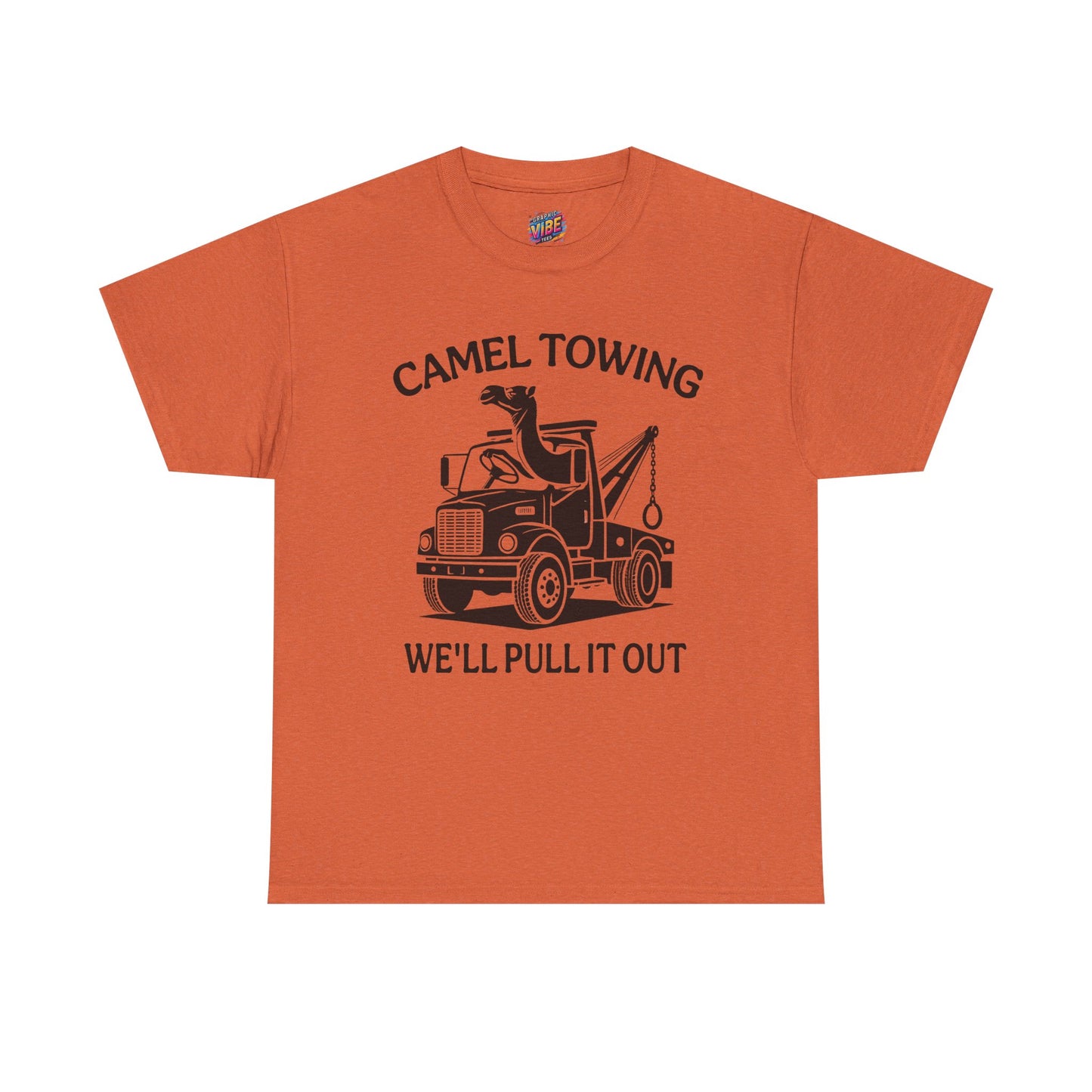Funny Camel Towing Tee, Casual Shirt, Humorous Gift, Automotive Apparel, Perfect for Car Lovers, Unique Birthday Present
