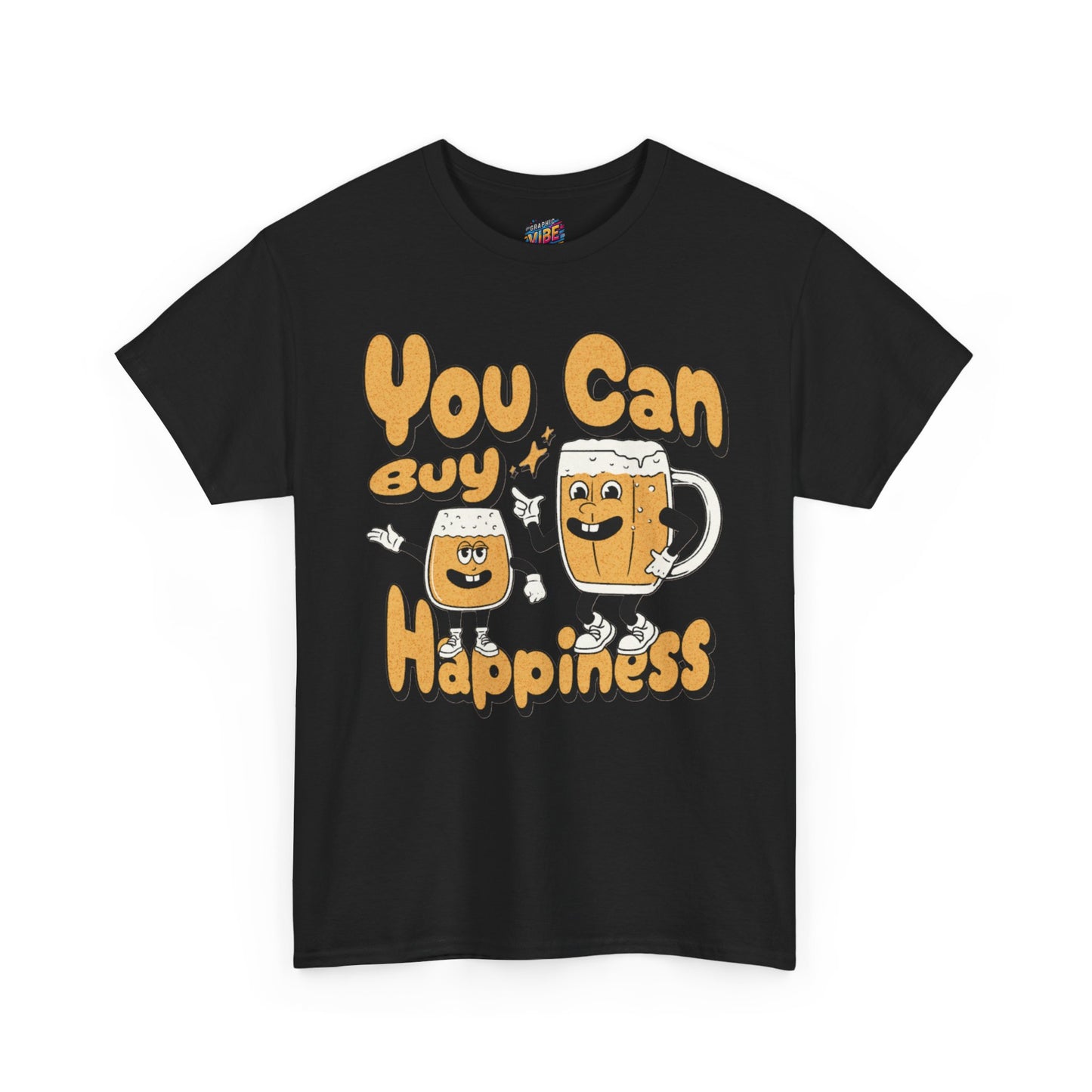 You Can Buy Happiness Beer Tee, Fun Graphic T-Shirt, Unisex Cotton Tee, Gift for Friends, Happy Vibe Shirt, Casual Wear