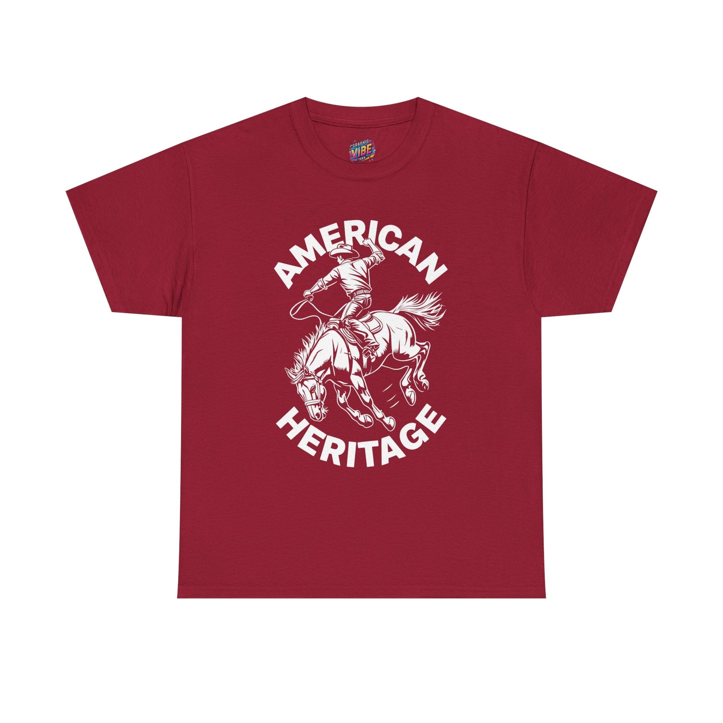 American Heritage Horse Riding Tee - Casual Comfort, Everyday Wear, Graphic T-Shirt, Perfect Gift, Summer Style, Relaxed Fit