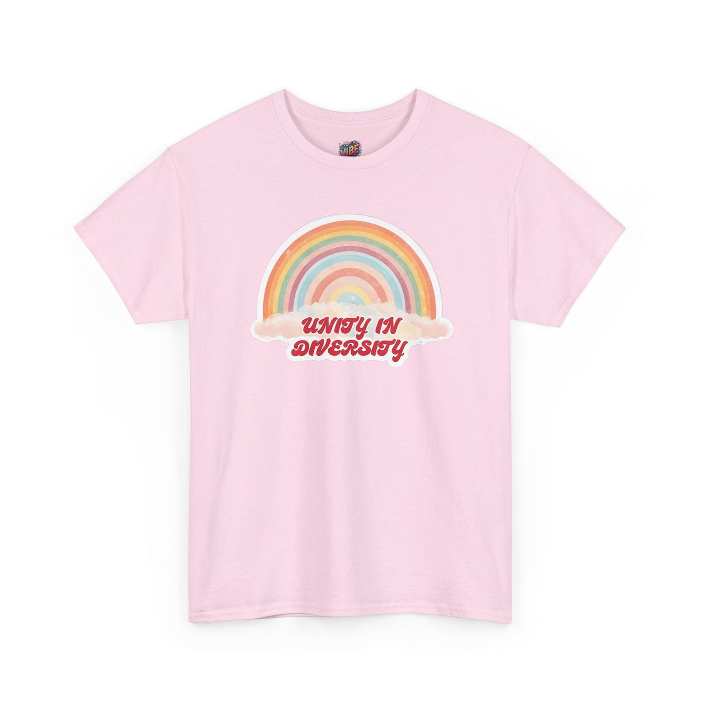 Unity in Diversity Rainbow Tee - Unisex Heavy Cotton Shirt, LGBTQ Pride Gift, Inclusivity Apparel, Thoughtful Diversity Shirt, Casual Wear
