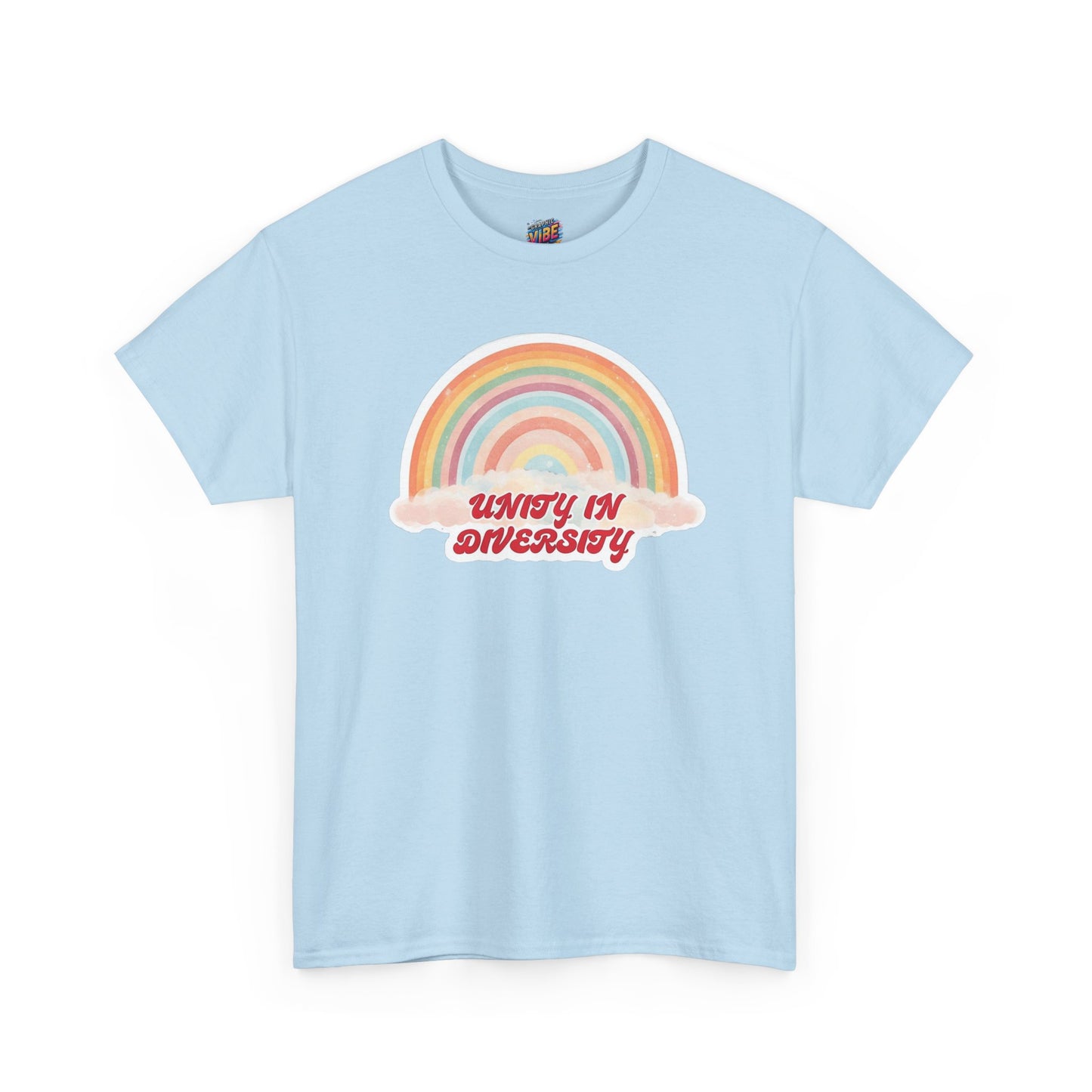 Unity in Diversity Rainbow Tee - Unisex Heavy Cotton Shirt, LGBTQ Pride Gift, Inclusivity Apparel, Thoughtful Diversity Shirt, Casual Wear