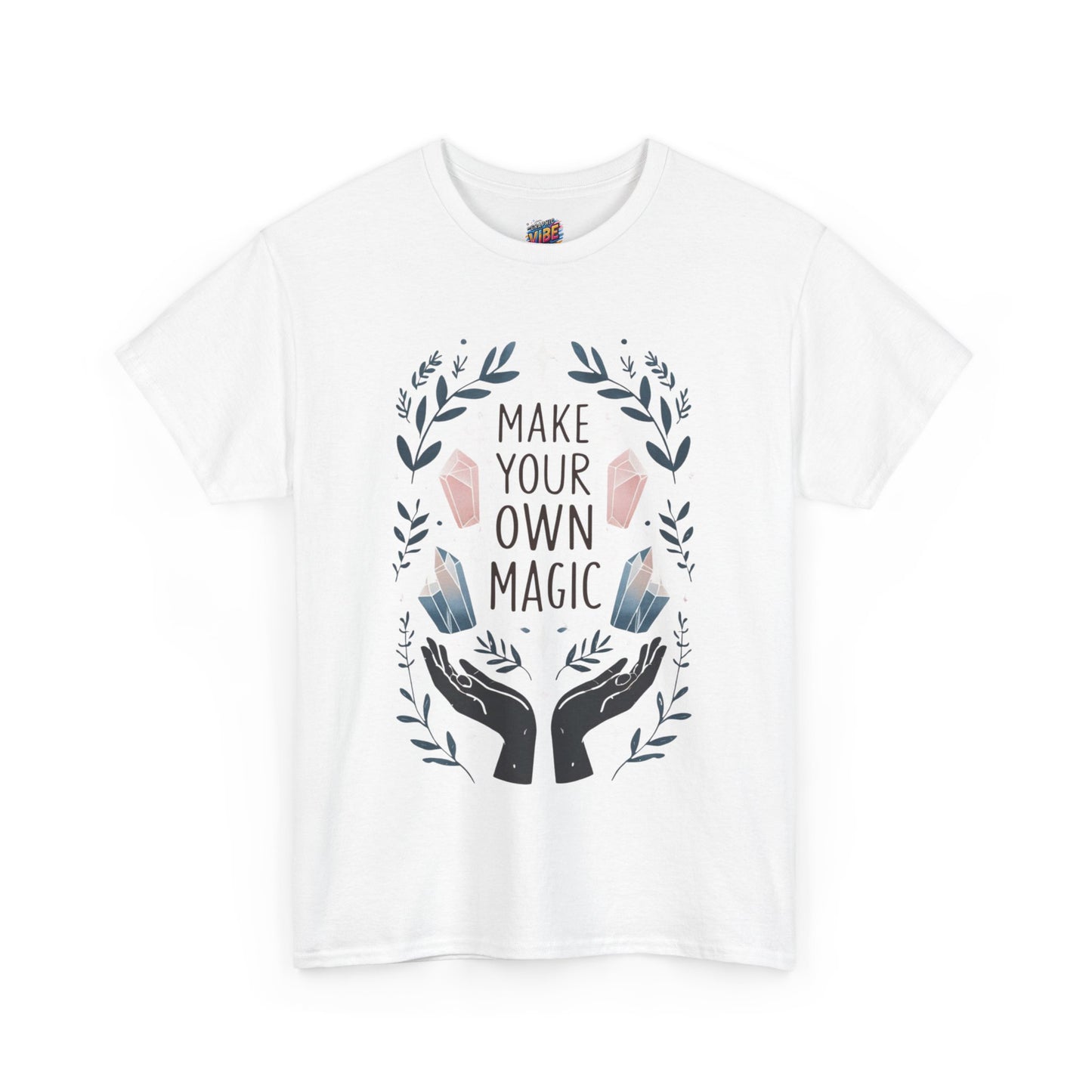 Make Your Own Magic Unisex Heavy Cotton Tee, Inspirational T-Shirt, Gift for Creatives, Positive Vibes Apparel, Motivational Shirt