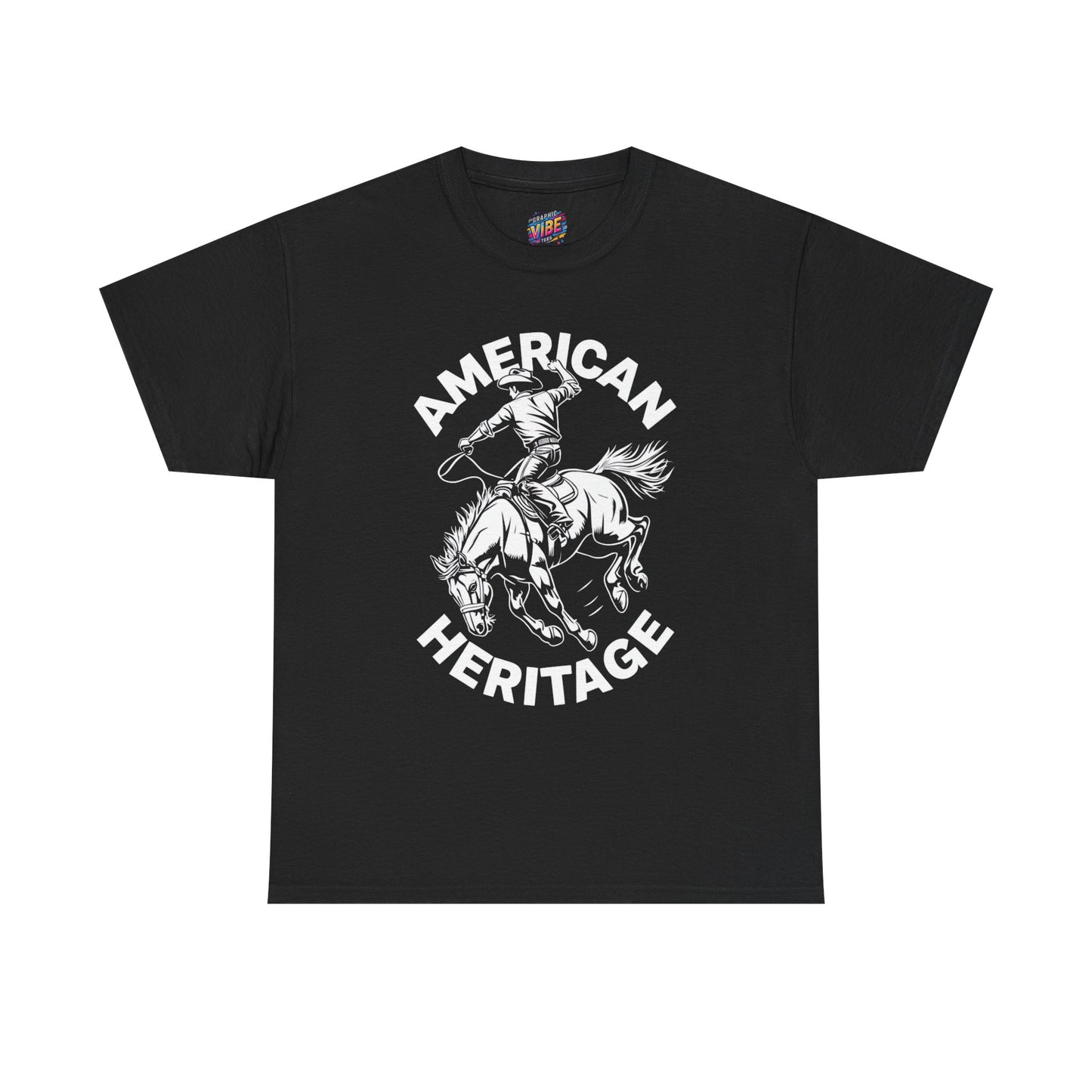 American Heritage Horse Riding Tee - Casual Comfort, Everyday Wear, Graphic T-Shirt, Perfect Gift, Summer Style, Relaxed Fit