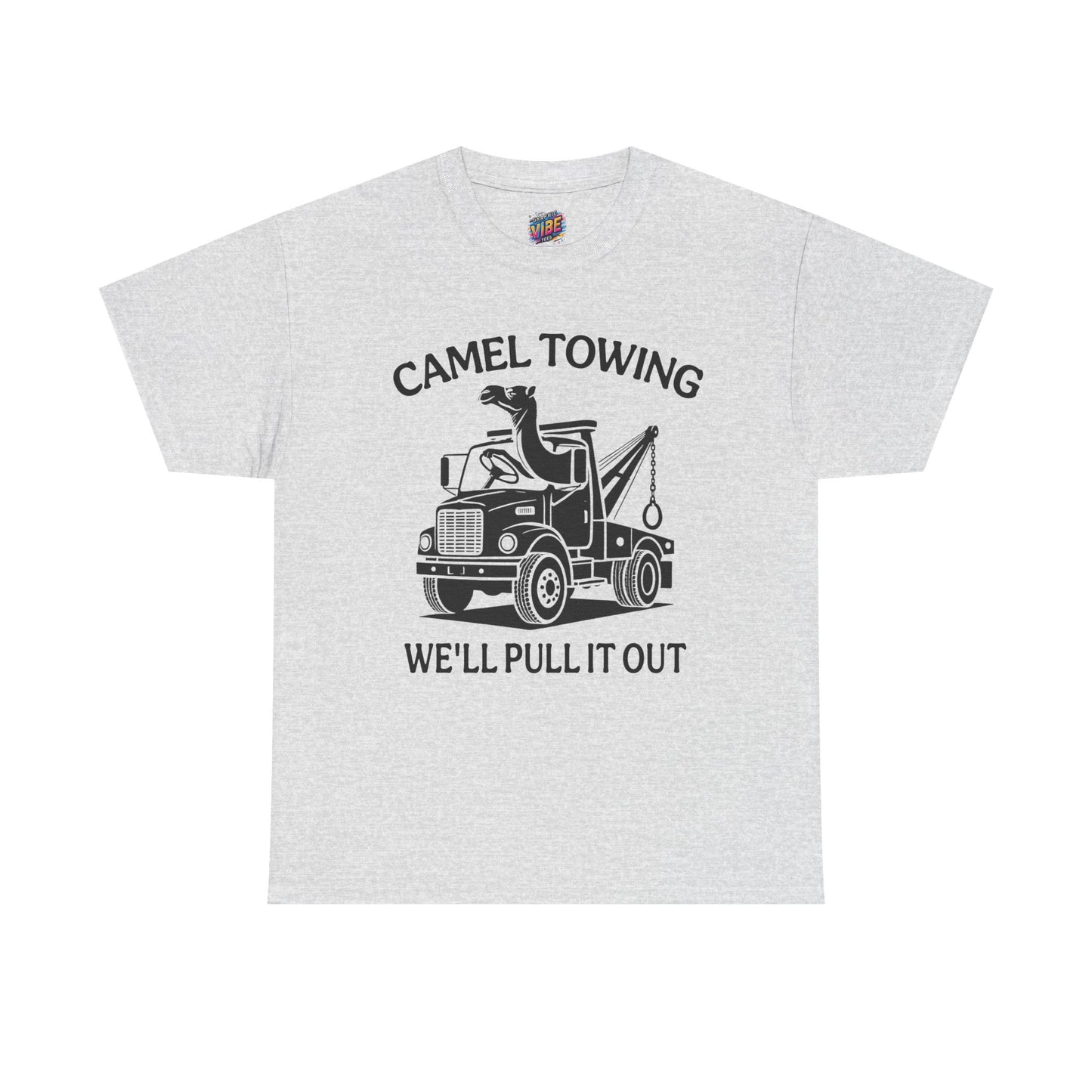 Funny Camel Towing Tee, Casual Shirt, Humorous Gift, Automotive Apparel, Perfect for Car Lovers, Unique Birthday Present