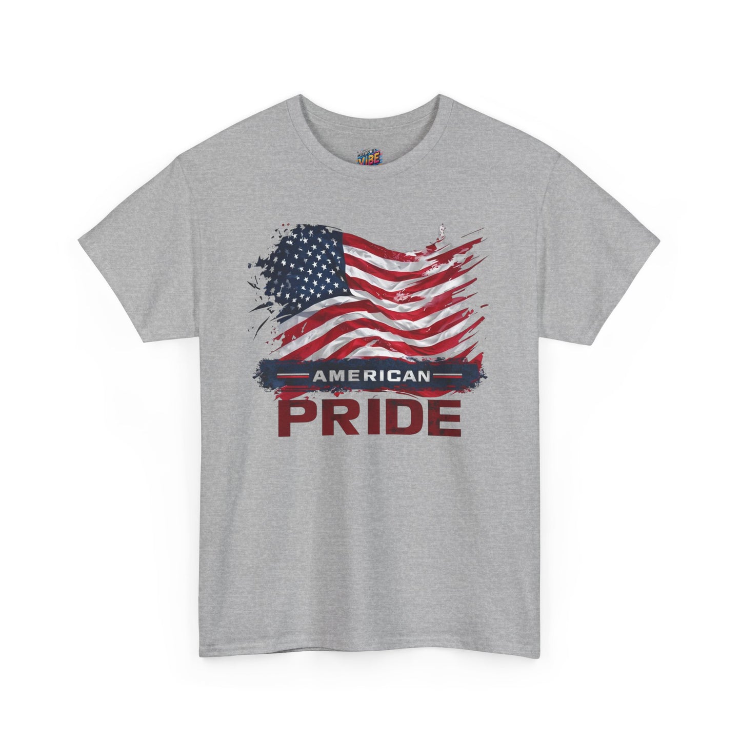 American Pride Unisex Heavy Cotton Tee, Patriotic Shirt, Independence Day Apparel, Gift for Veterans, USA Flag T-Shirt
