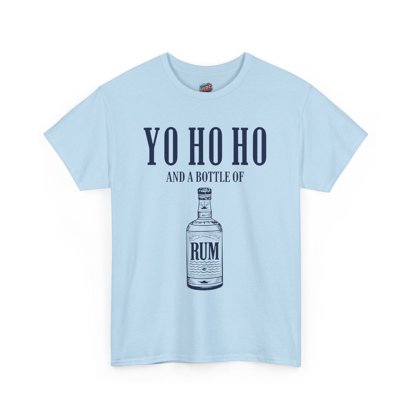 Humorous Unisex Heavy Cotton Tee - "Yo Ho Ho and a Bottle of Rum" - Perfect for Pirates, Parties, Beach Days, Gift for Sailors, Casual Wear
