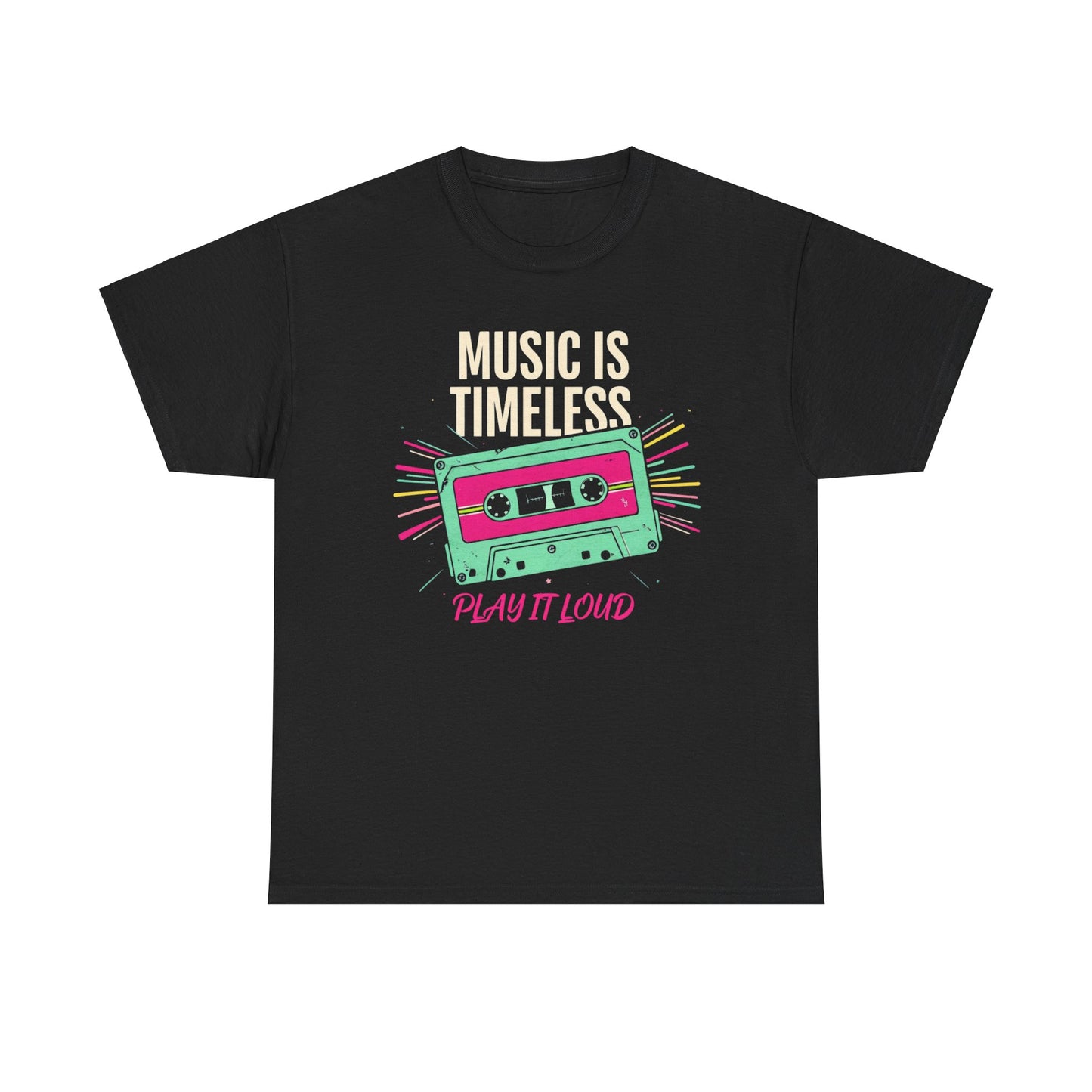 Retro Style Music is Life Cassette Tee