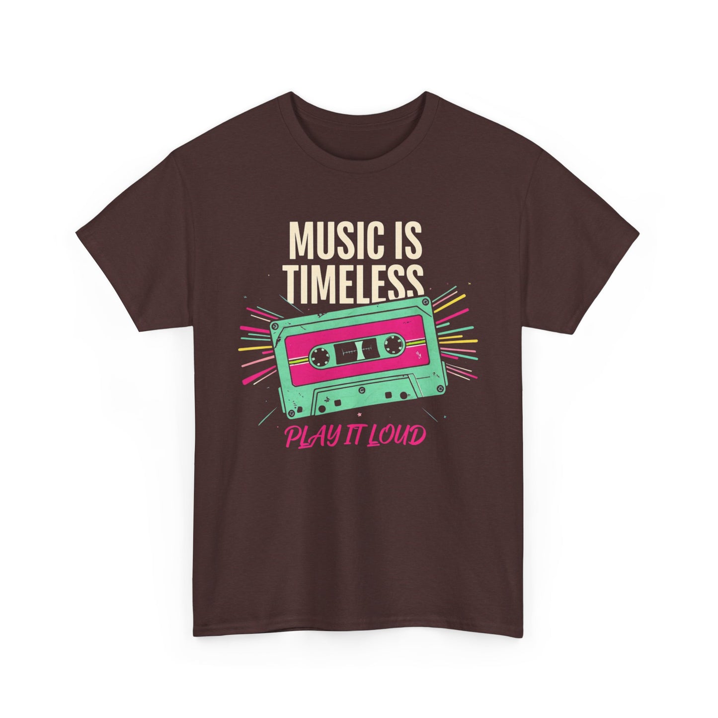 Retro Style Music is Life Cassette Tee